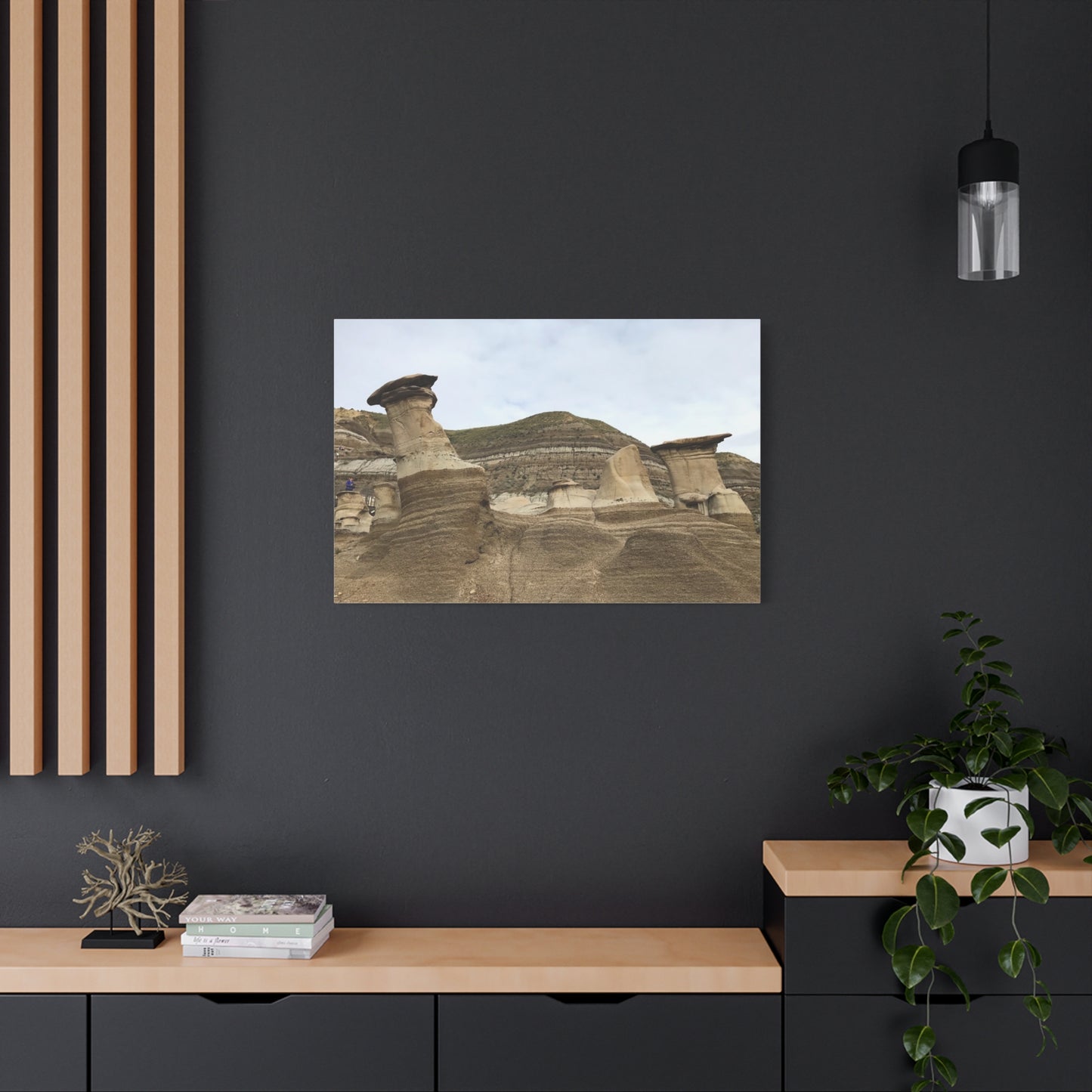 Elegant Landscape Canvas Art - Unique Rock Formations for Nature Lovers