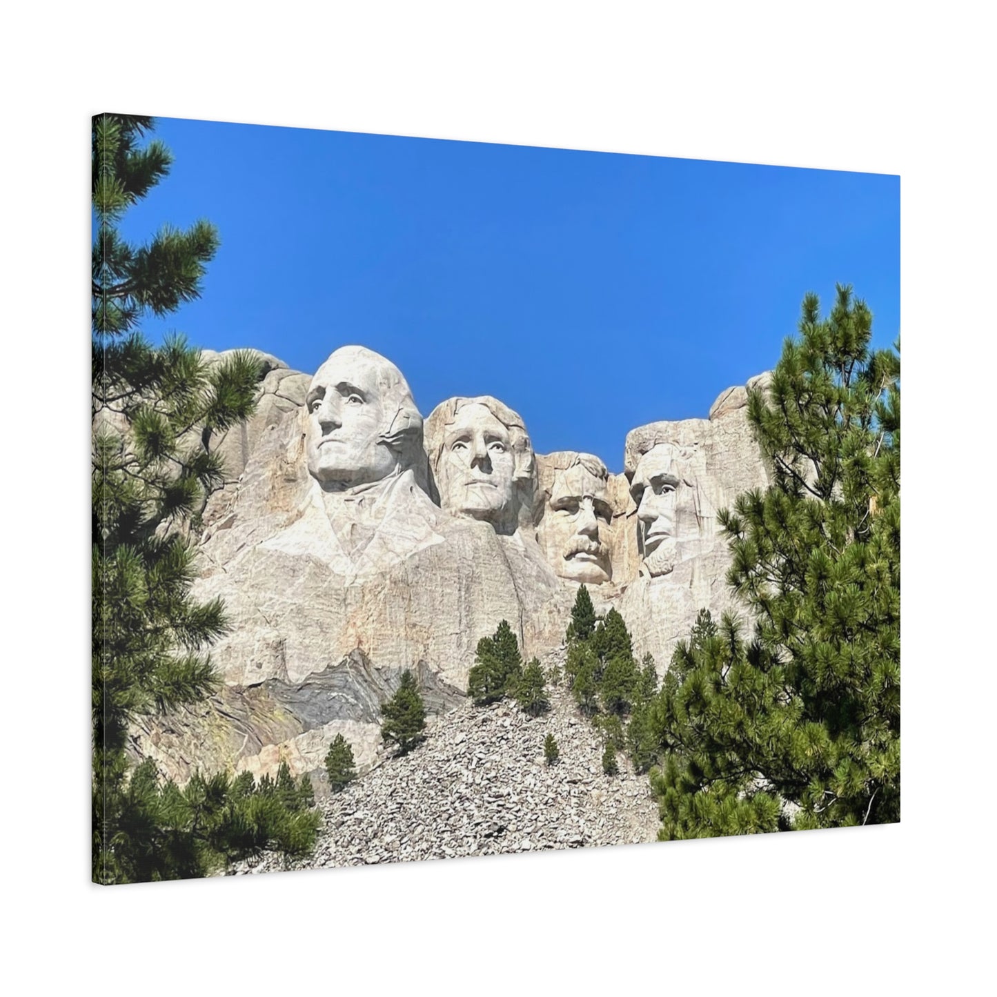 Rustic Mount Rushmore Canvas Art - Stretched Wall Decor
