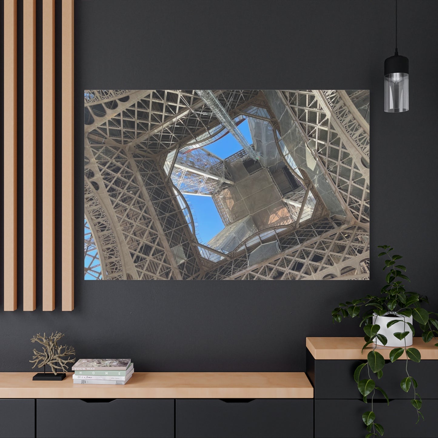 Eiffel Tower Canvas Art Print - Unique Architectural Home Decor
