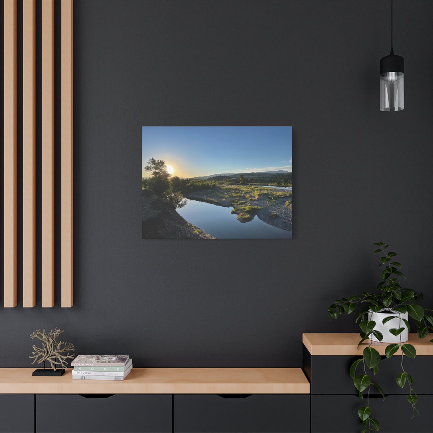Serene Landscape Matte Canvas Wall Art