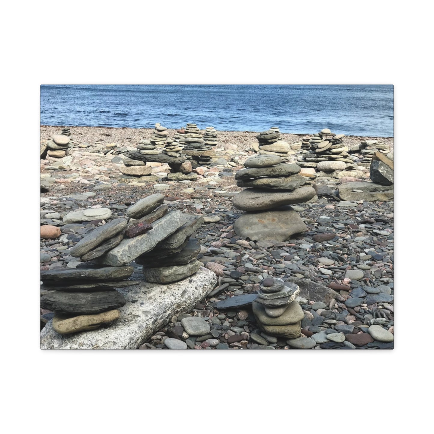 Tranquil Stone Stack Canvas Wall Art, Inspirational Home Decor, Serenity Gift, Nature Photography, Relaxing Living Room Art