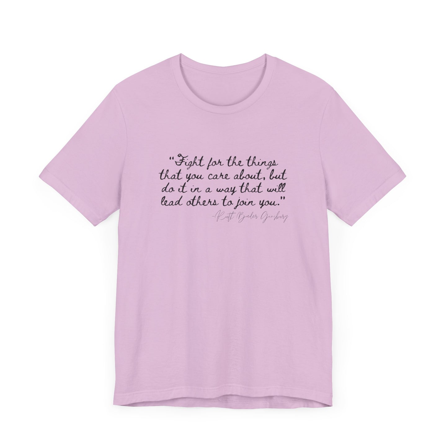 Inspirational Unisex Short Sleeve Tee – "Fight for the Things You Care About"