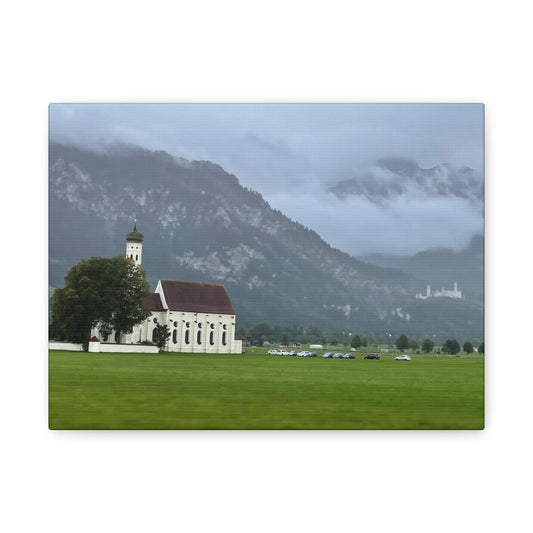 Scenic Matte Canvas Art - Tranquil Mountain Landscape Germany