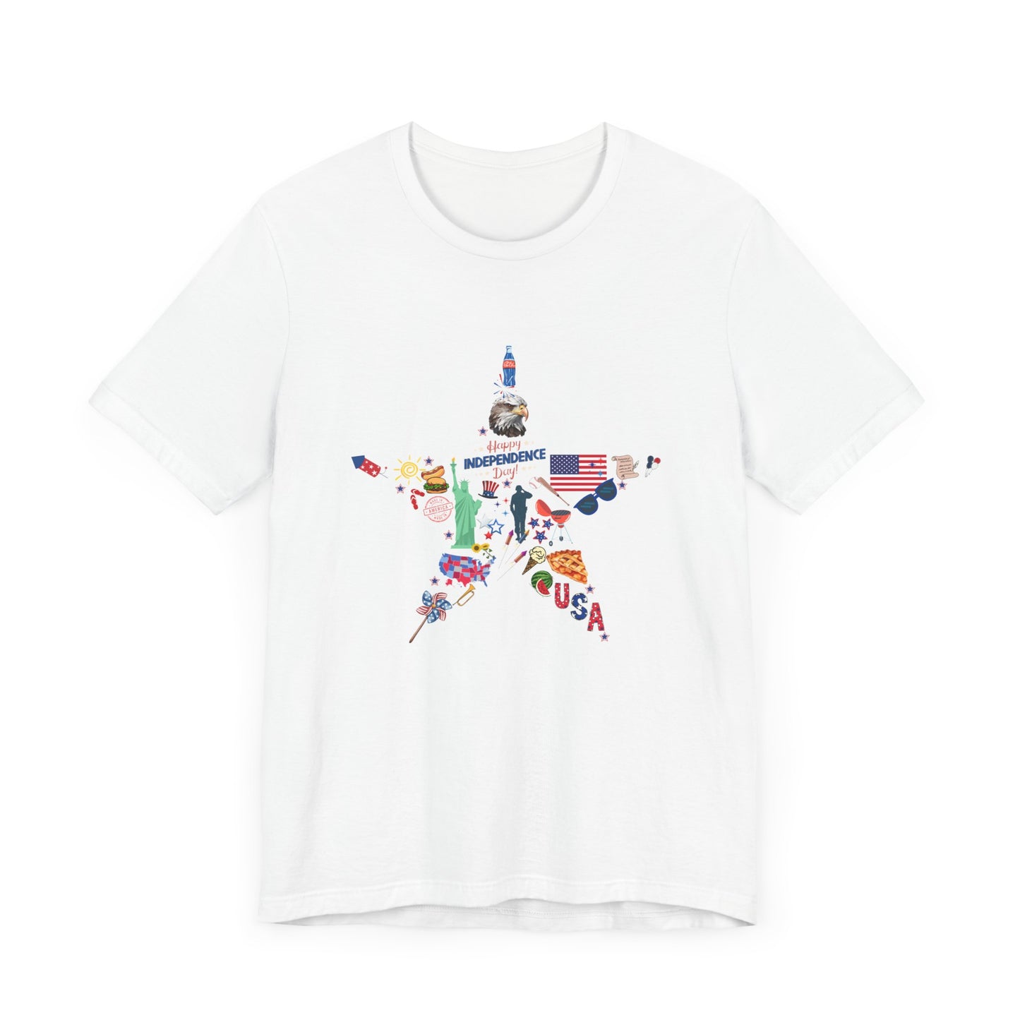 Independence Day Unisex Graphic Tee - Star Design for Celebrations