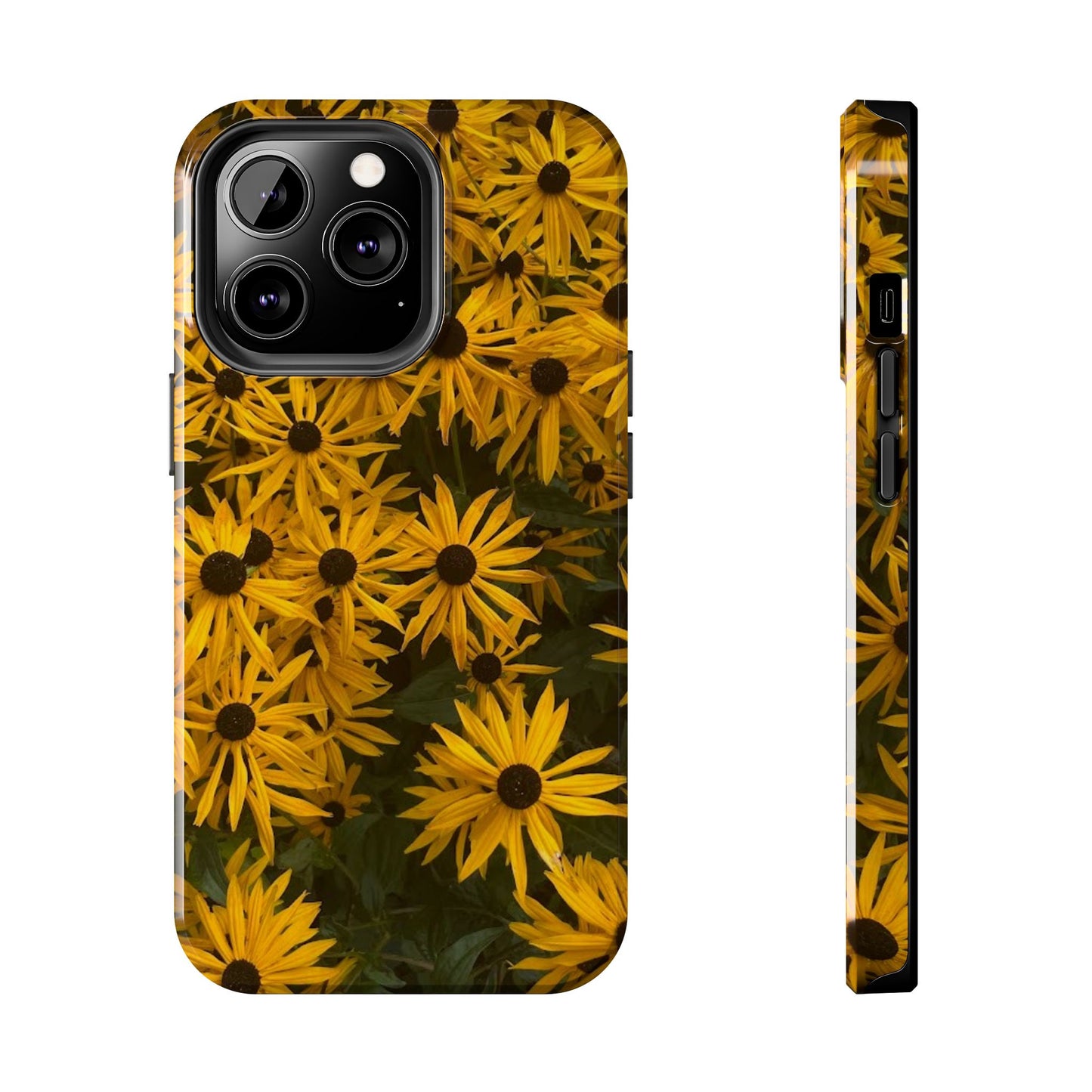 Vibrant Floral Tough Phone Case – Durable Protection with a Sunny Yellow Flower Design