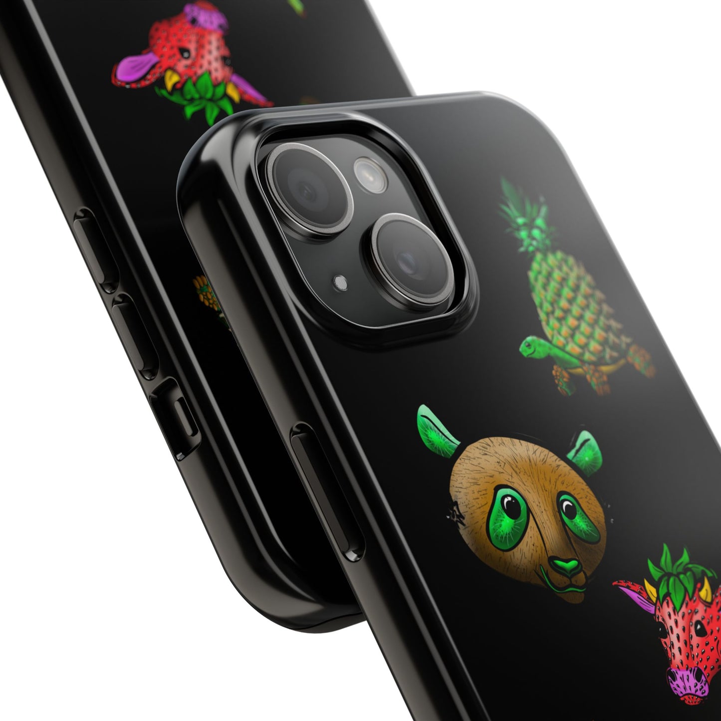 Colorful Animal Design Tough Phone Case - Unique Protection for Wildlife Lovers