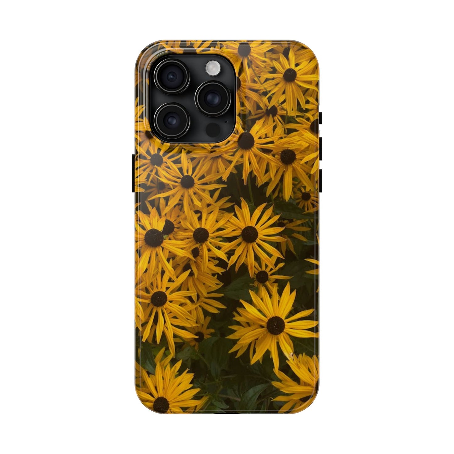 Vibrant Floral Tough Phone Case – Durable Protection with a Sunny Yellow Flower Design