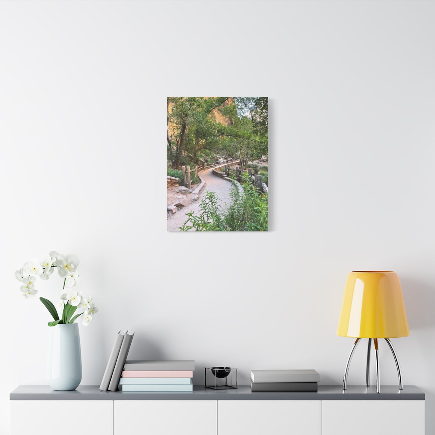 Nature Path Matte Canvas Wall Art - Scenic Landscape Decor