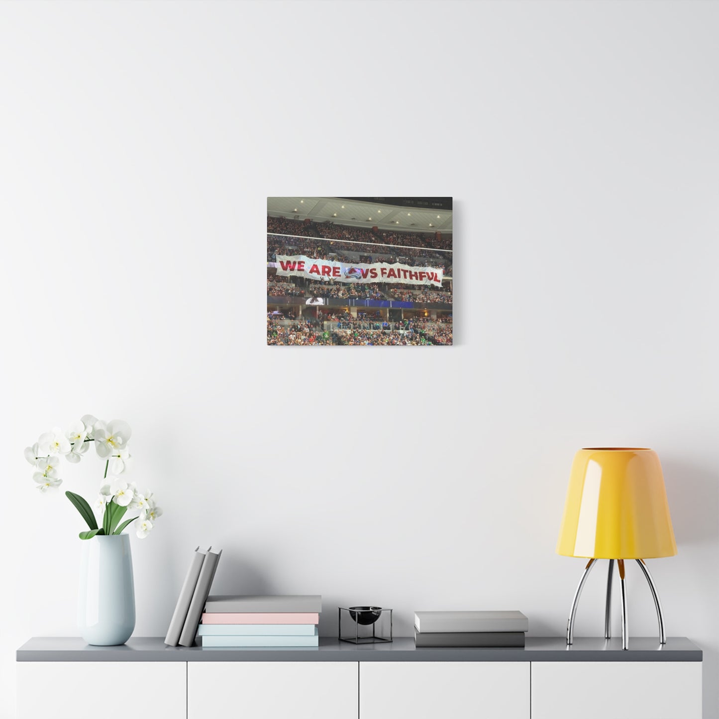 Stretched Canvas Wall Art - "We Are vs Faithful" - Colorado Avalanche - Ball Arena