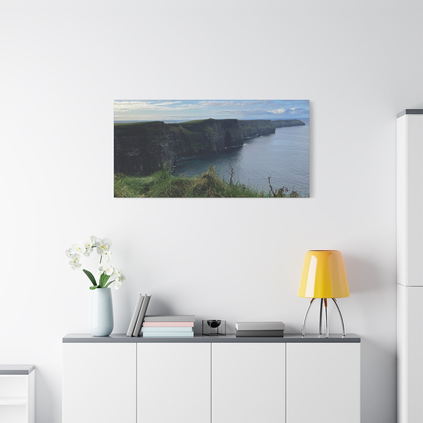 Coastal Cliffs Matte Canvas Wall Art - Tranquil Nature Decor