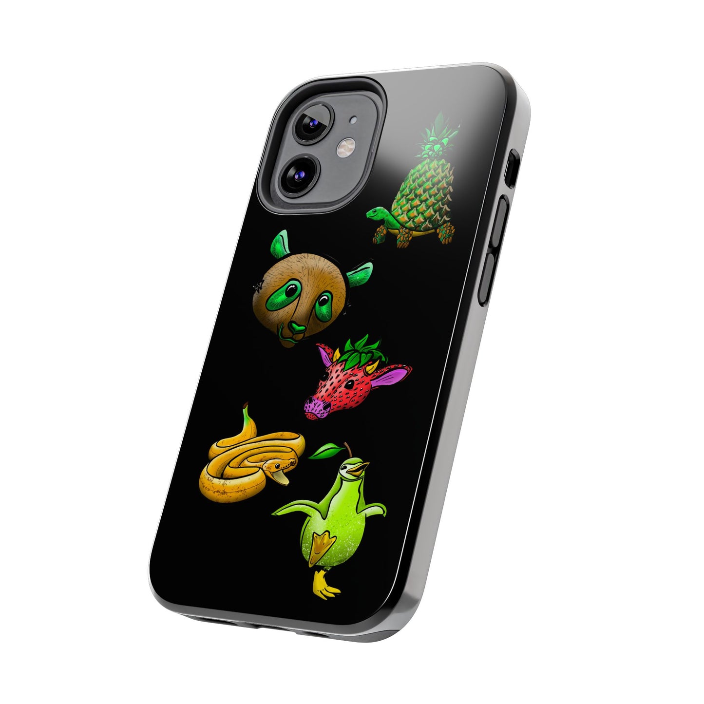 Colorful Animal Design Tough Phone Case - Unique Protection for Wildlife Lovers