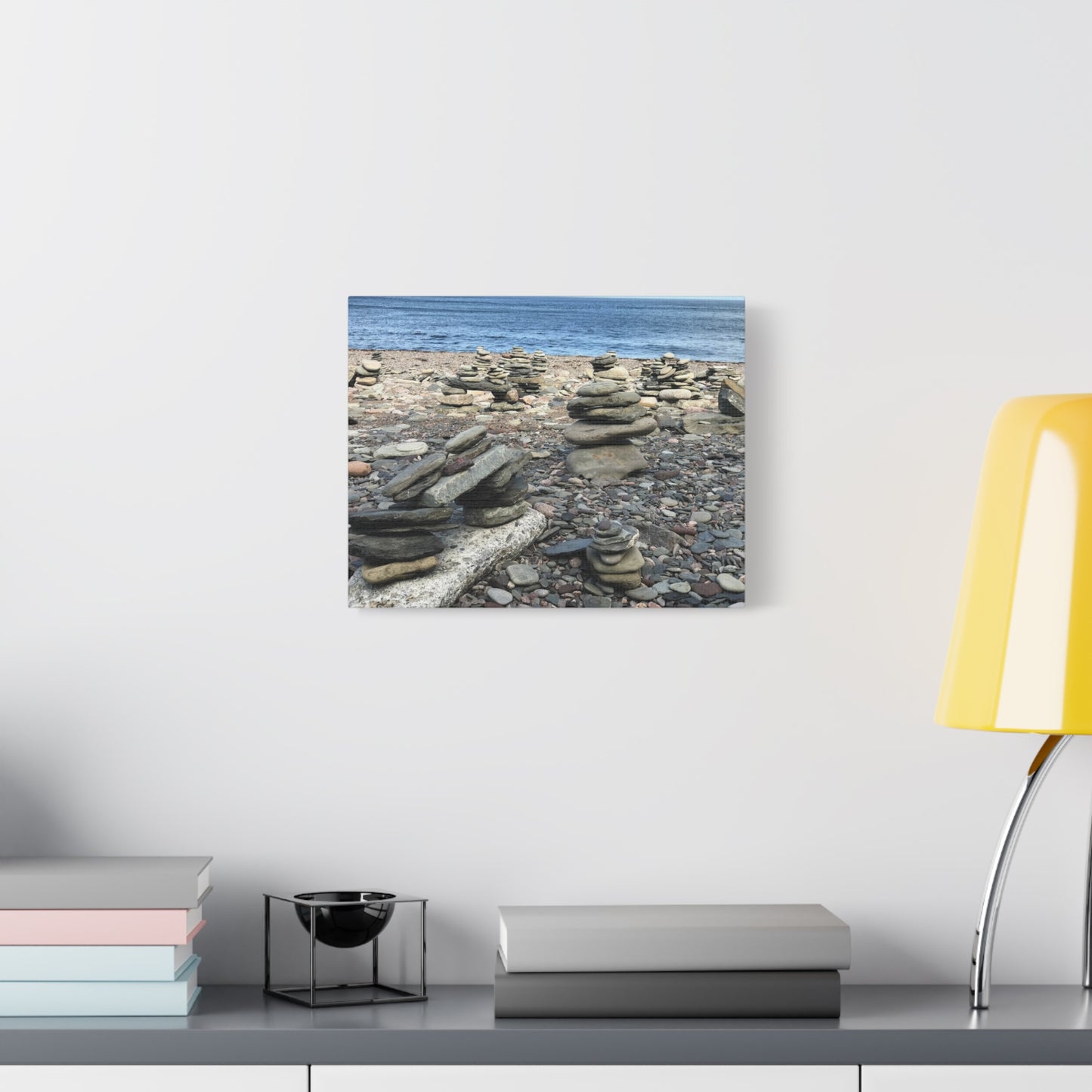 Tranquil Stone Stack Canvas Wall Art, Inspirational Home Decor, Serenity Gift, Nature Photography, Relaxing Living Room Art