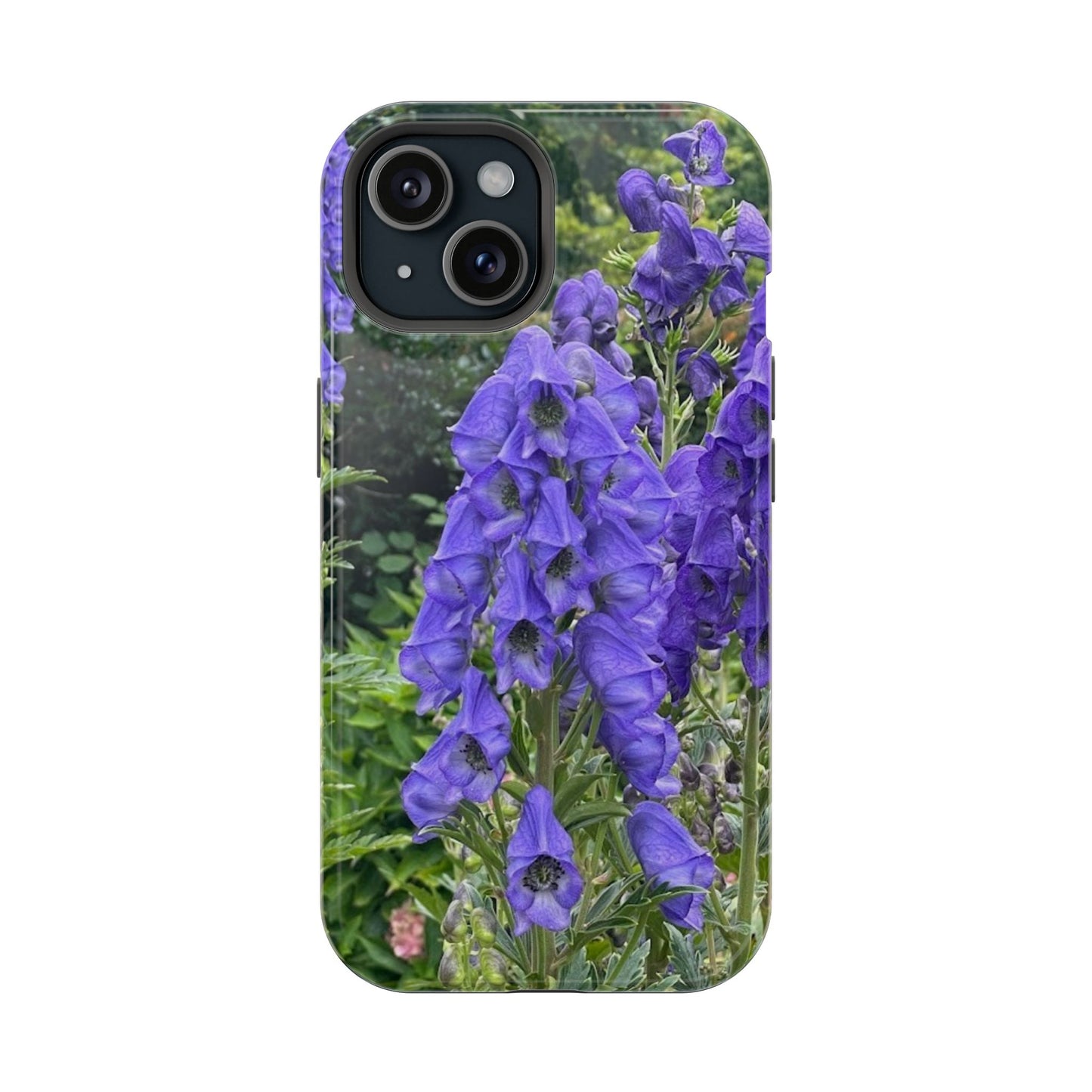 Floral Magnetic Tough Case - Vibrant Purple Flower Design for Resilience and Style