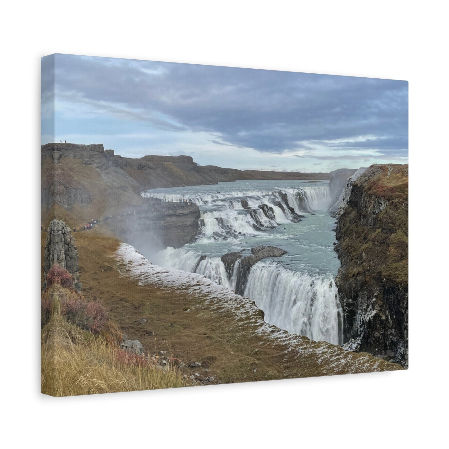 Serene Waterfall Canvas Wall Art - Tranquil Nature Decor