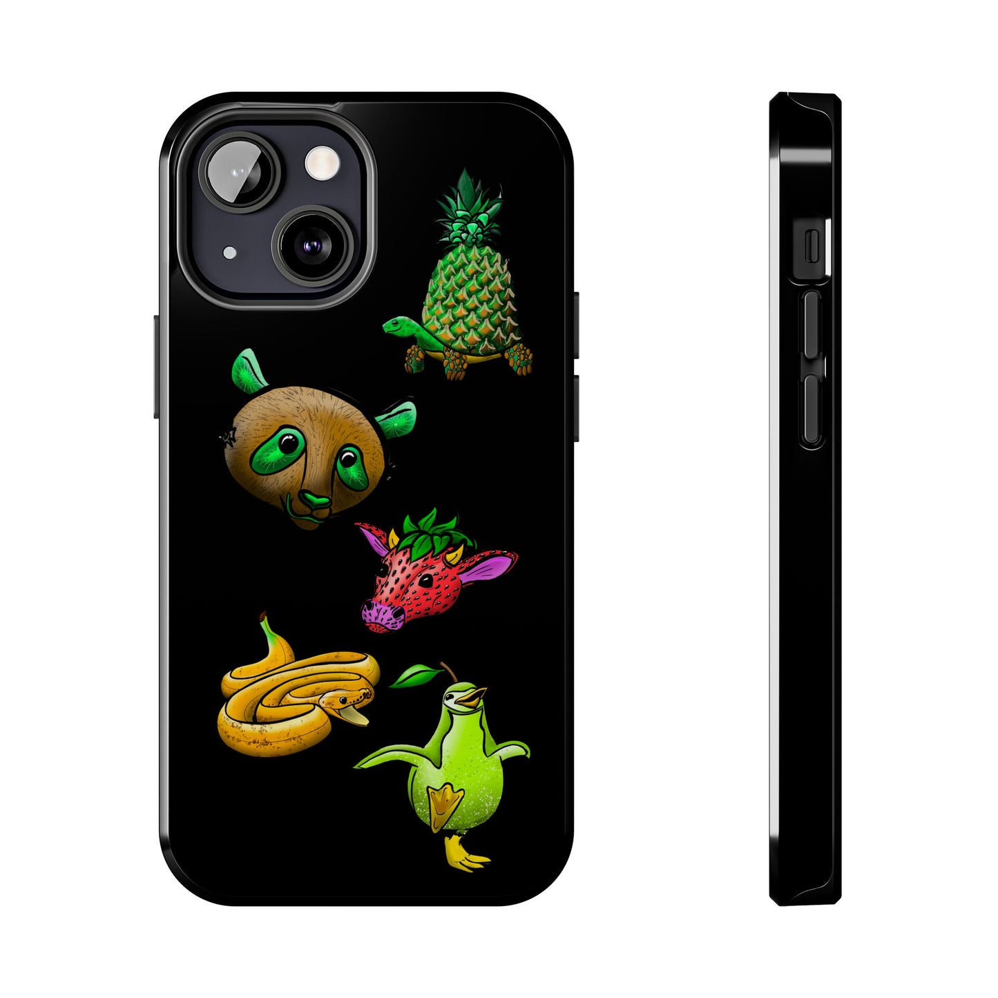 Colorful Animal Design Tough Phone Case - Unique Protection for Wildlife Lovers