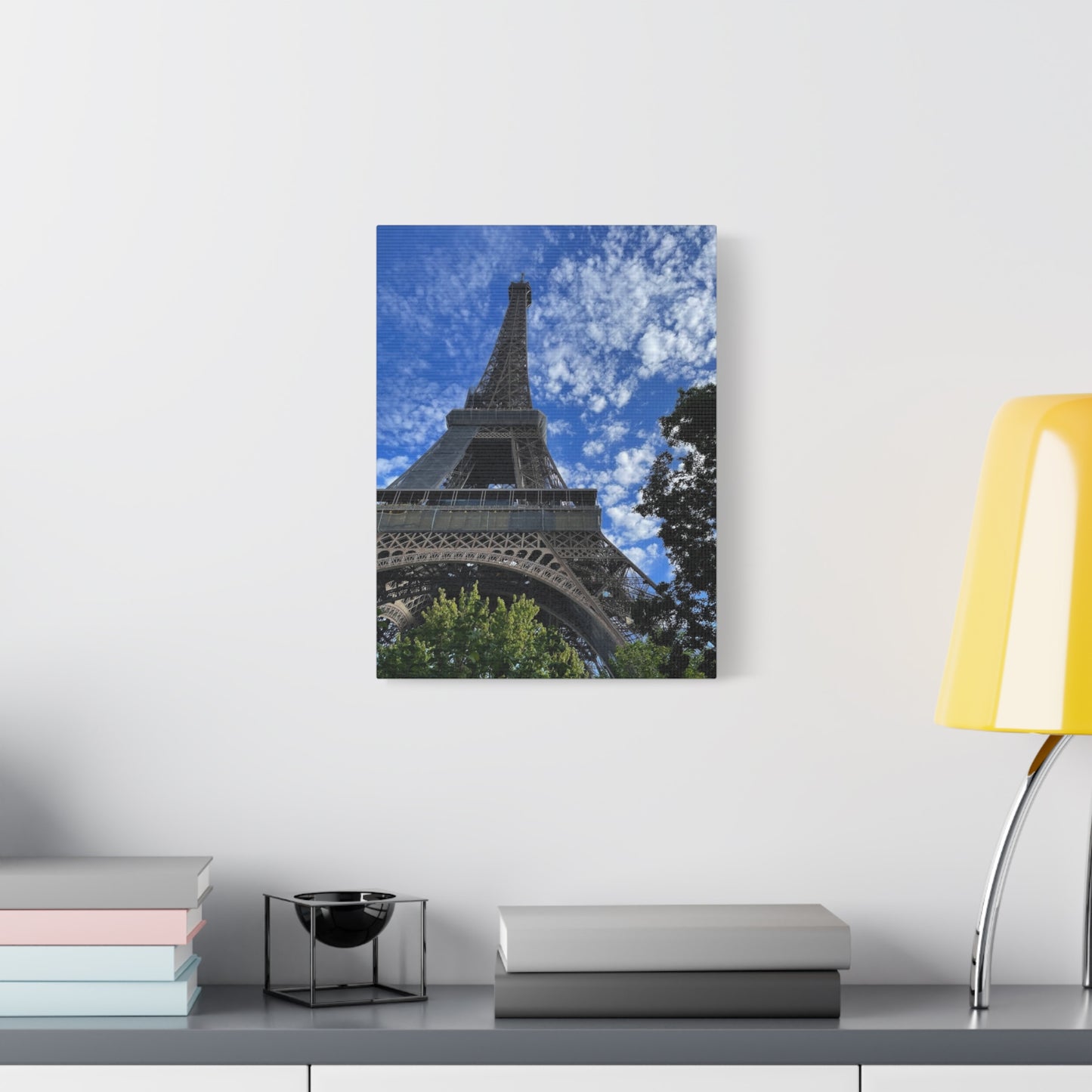 Eiffel Tower Canvas Wall Art – Stretched Matte Print for Paris Lovers
