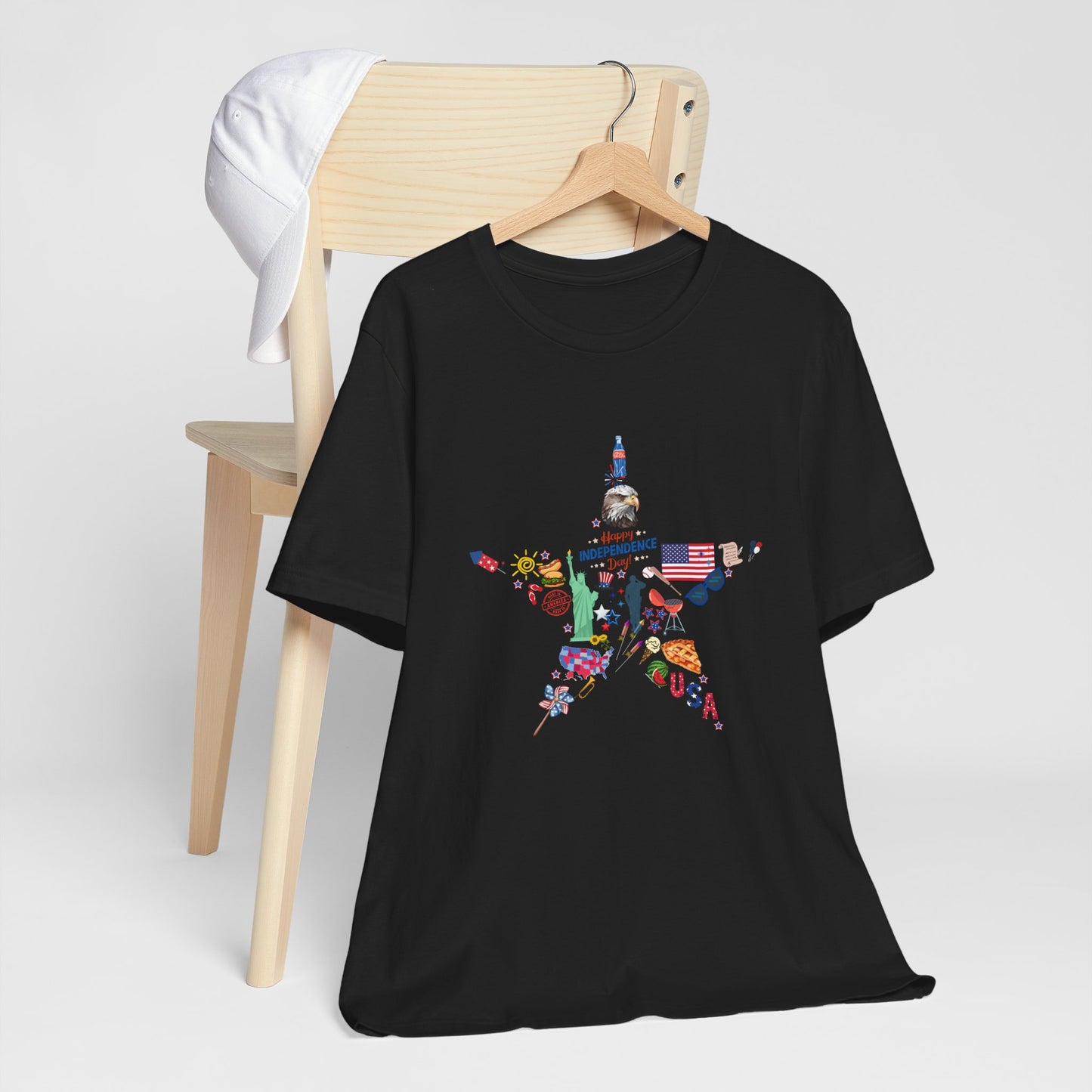 Independence Day Unisex Graphic Tee - Star Design for Celebrations