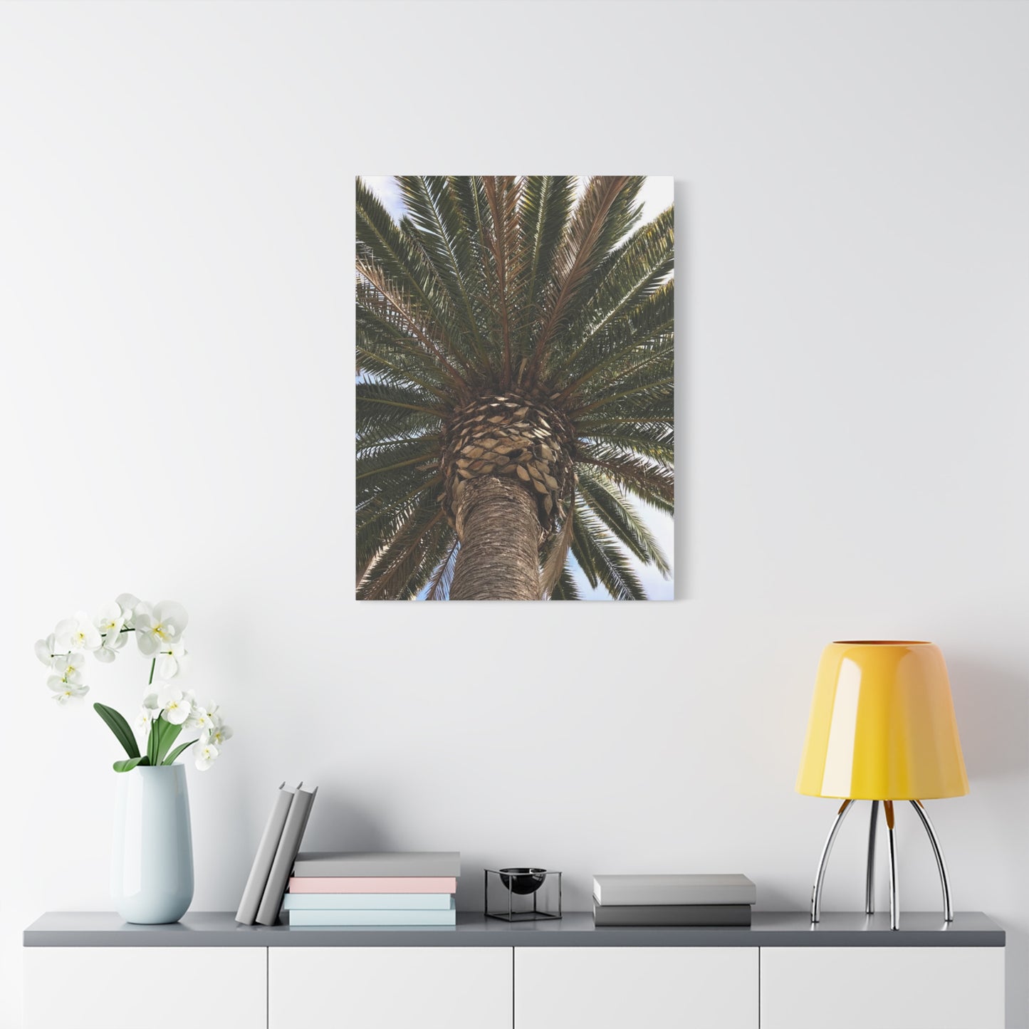 Tropical Palm Tree Canvas Art - Stretched Wall Decor for Home or Office