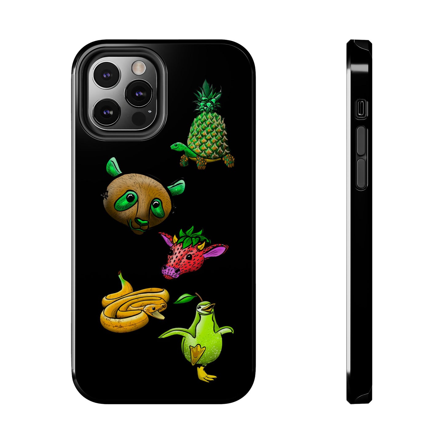 Colorful Animal Design Tough Phone Case - Unique Protection for Wildlife Lovers