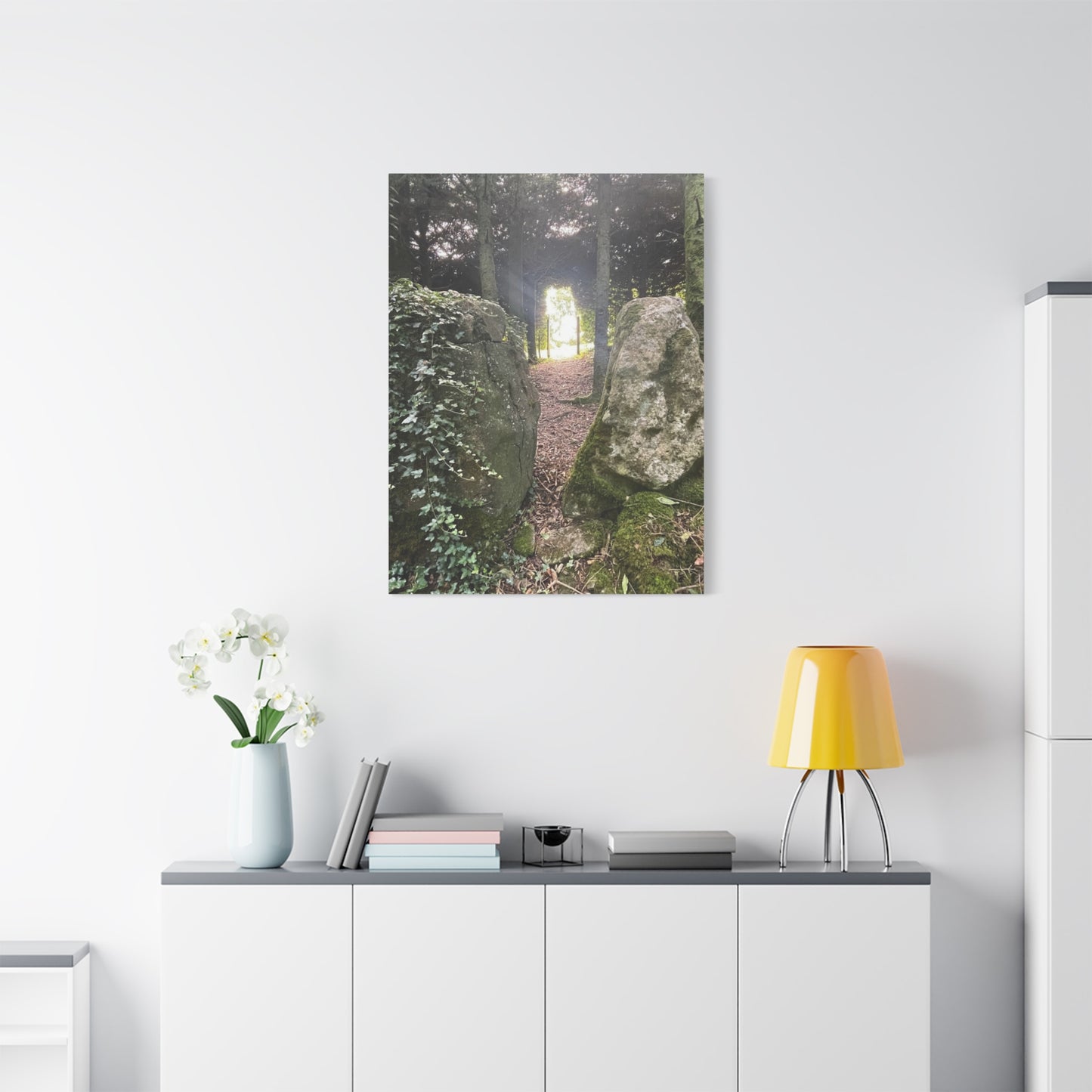 Serene Nature Wall Art Canvas – Tranquil Forest Scene for Home Decor