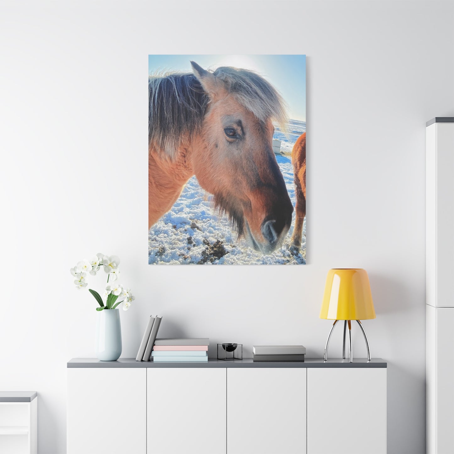 Beautiful Horse Canvas Wall Art - Stretched Matte Print for Animal Lovers