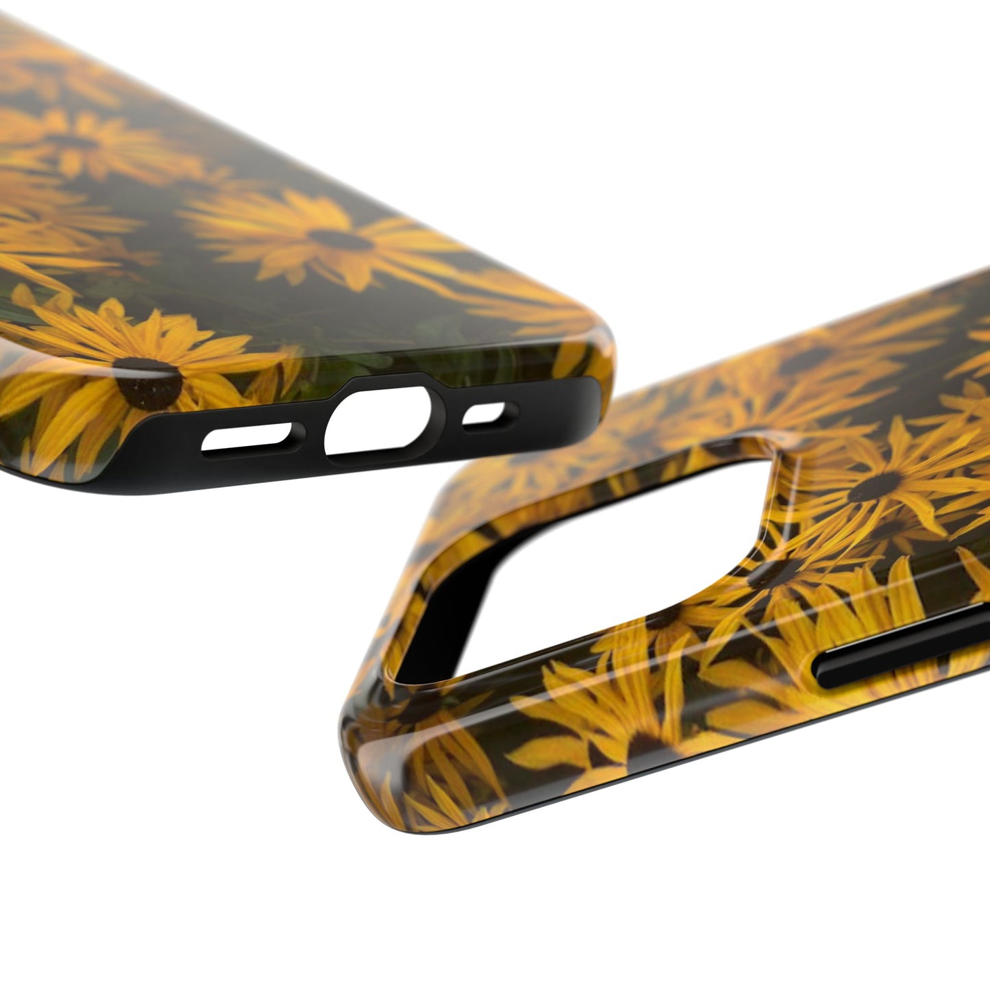 Vibrant Floral Tough Phone Case – Durable Protection with a Sunny Yellow Flower Design
