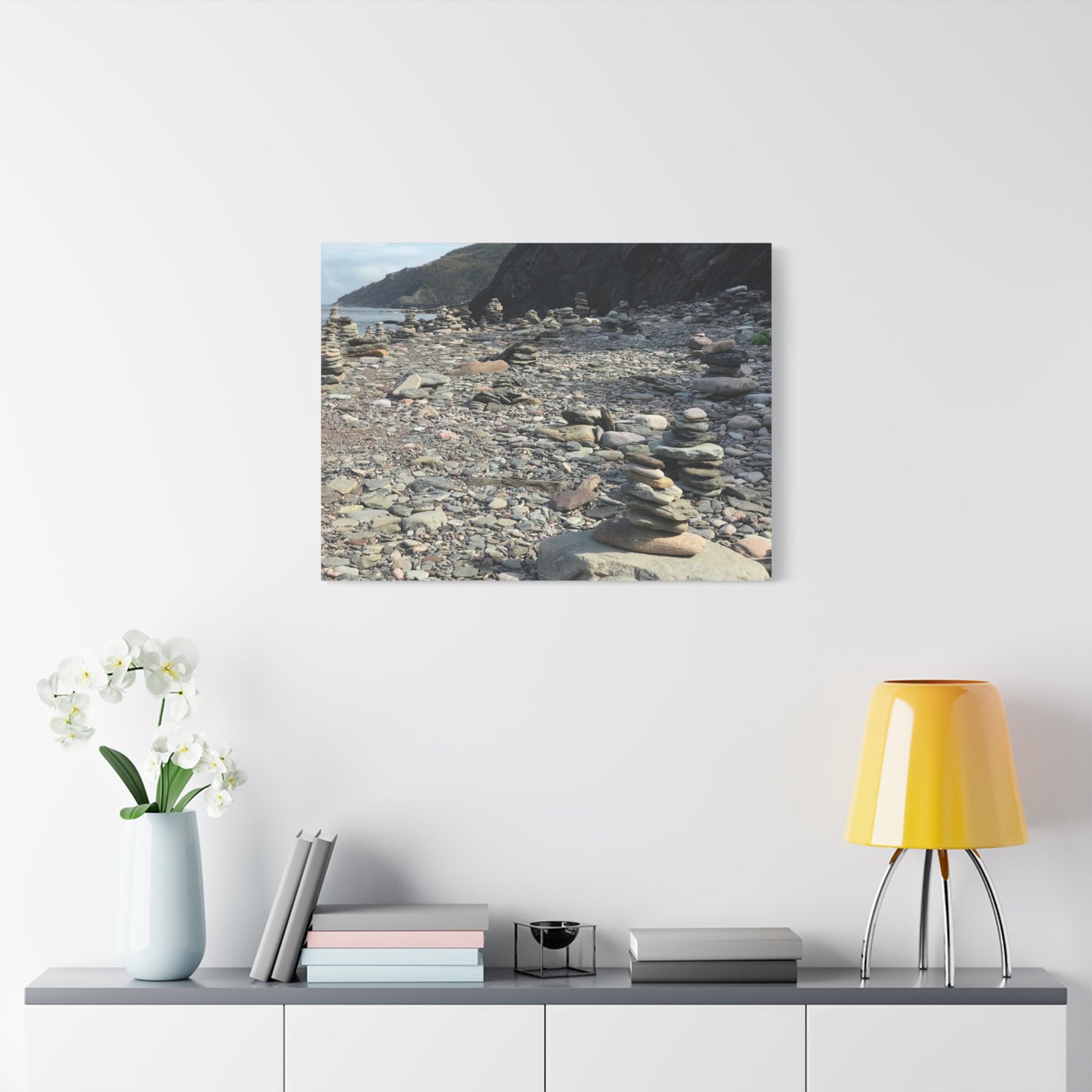 Peaceful Rock Stack Art Canvas - Nature-Inspired Wall Decor