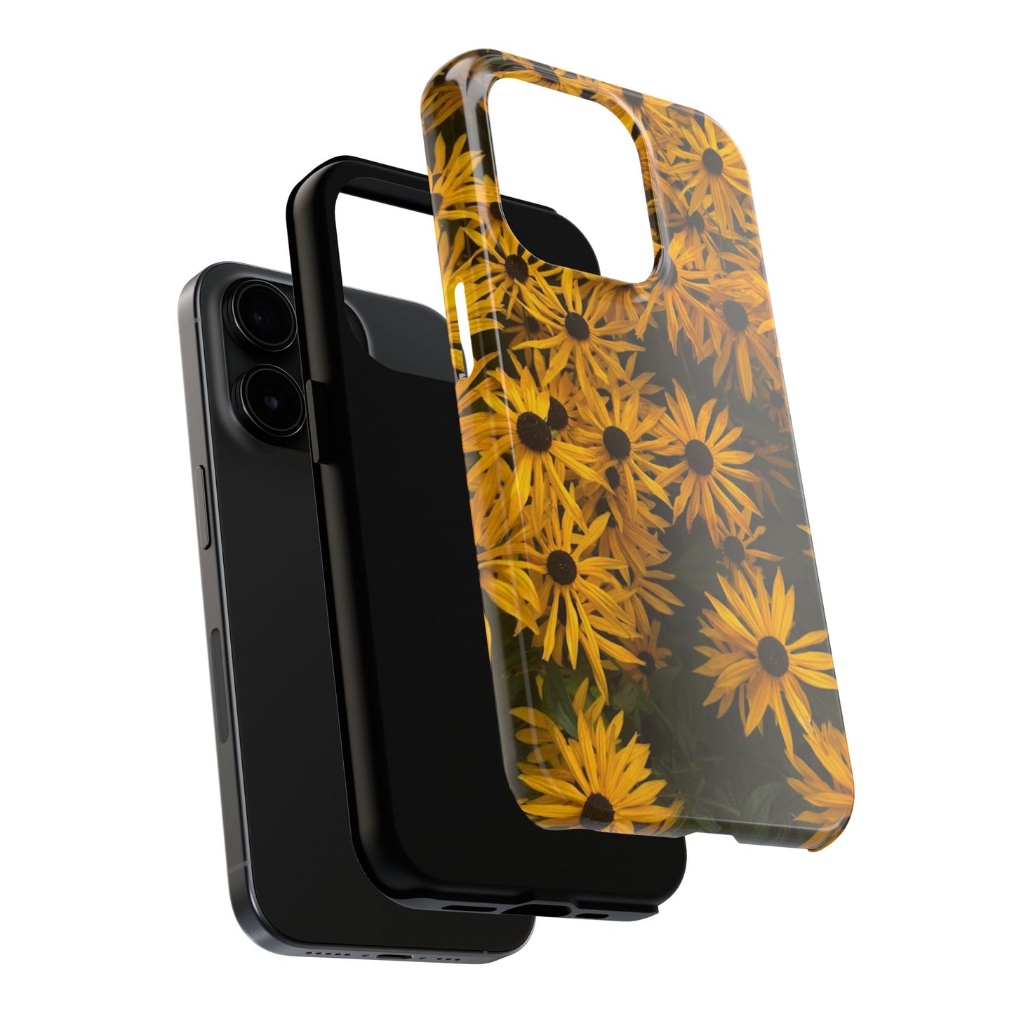 Vibrant Floral Tough Phone Case – Durable Protection with a Sunny Yellow Flower Design