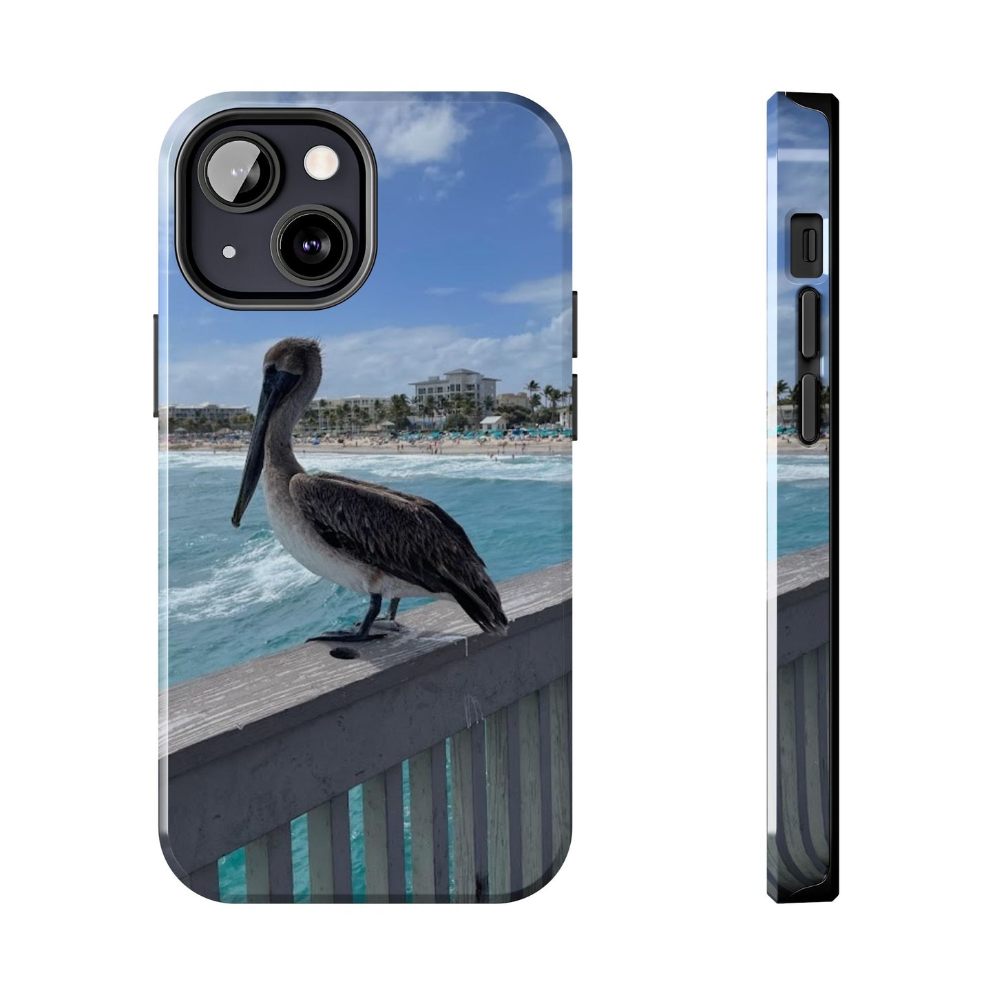 Coastal Pelican Tough Phone Cases - Durable Protection with Ocean Vibe