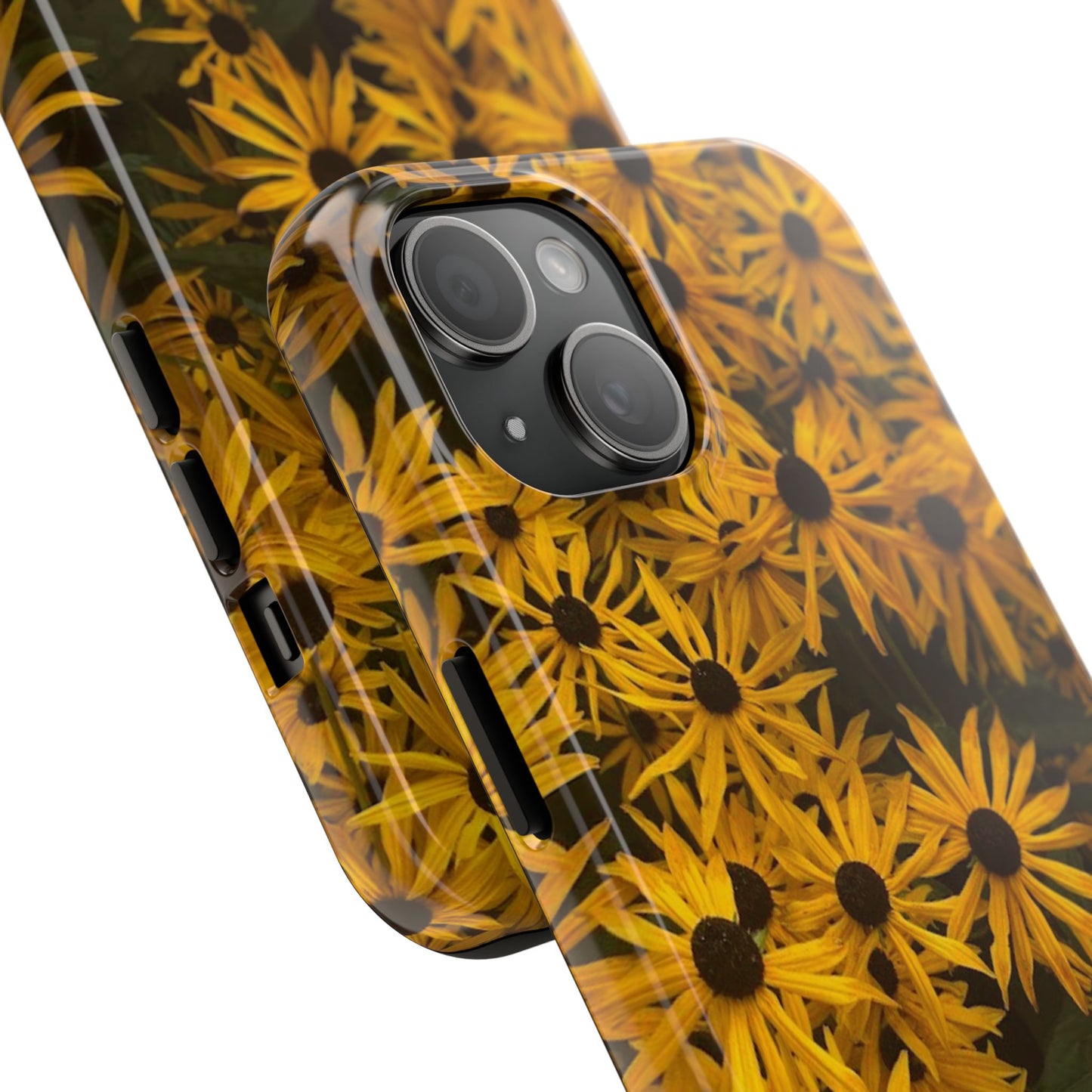 Vibrant Floral Tough Phone Case – Durable Protection with a Sunny Yellow Flower Design