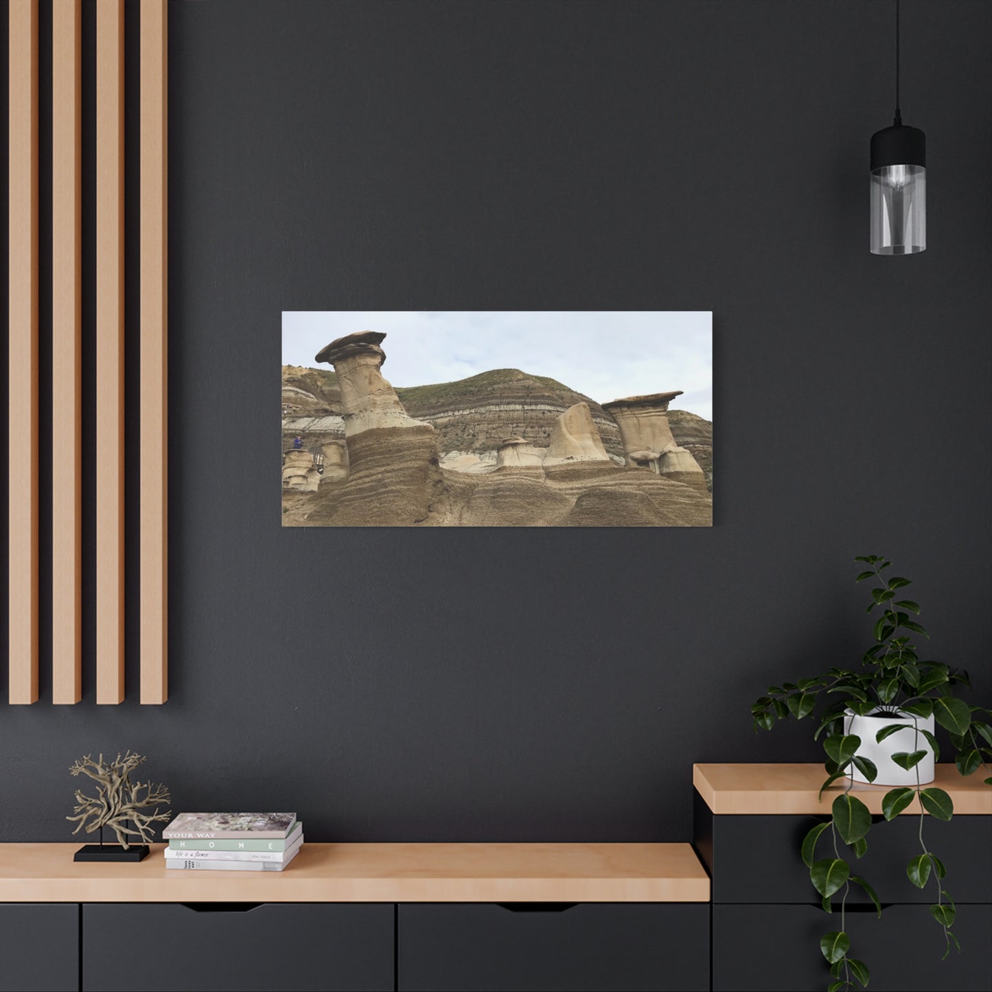 Elegant Landscape Canvas Art - Unique Rock Formations for Nature Lovers