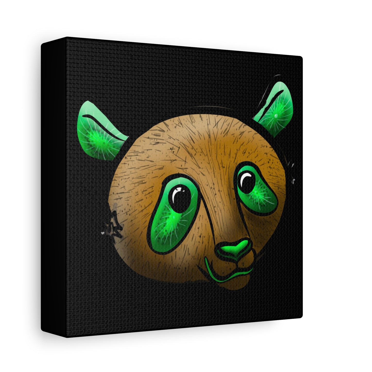 Whimsical Panda Wall Art - Vibrant Matte Canvas, 1.25 Inch