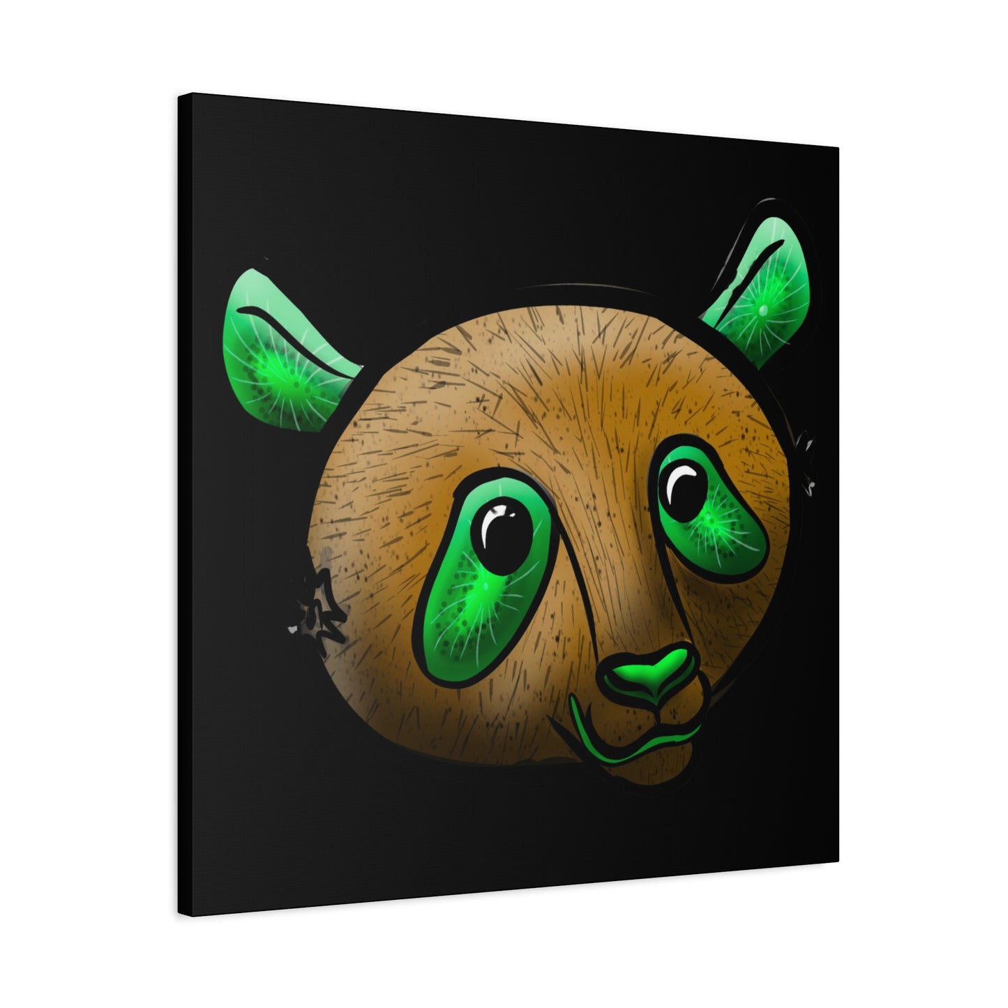 Whimsical Panda Wall Art - Vibrant Matte Canvas, 1.25 Inch