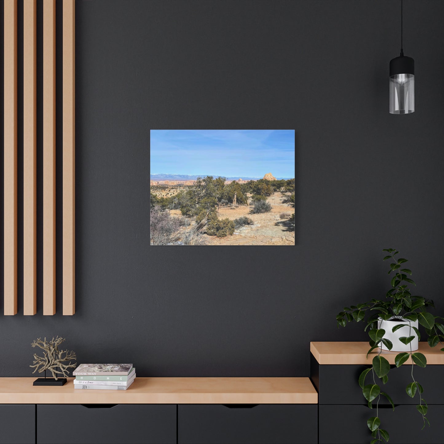 Desert Landscape Canvas Wall Art – 1.25" Matte Stretched Decor for Nature Lovers