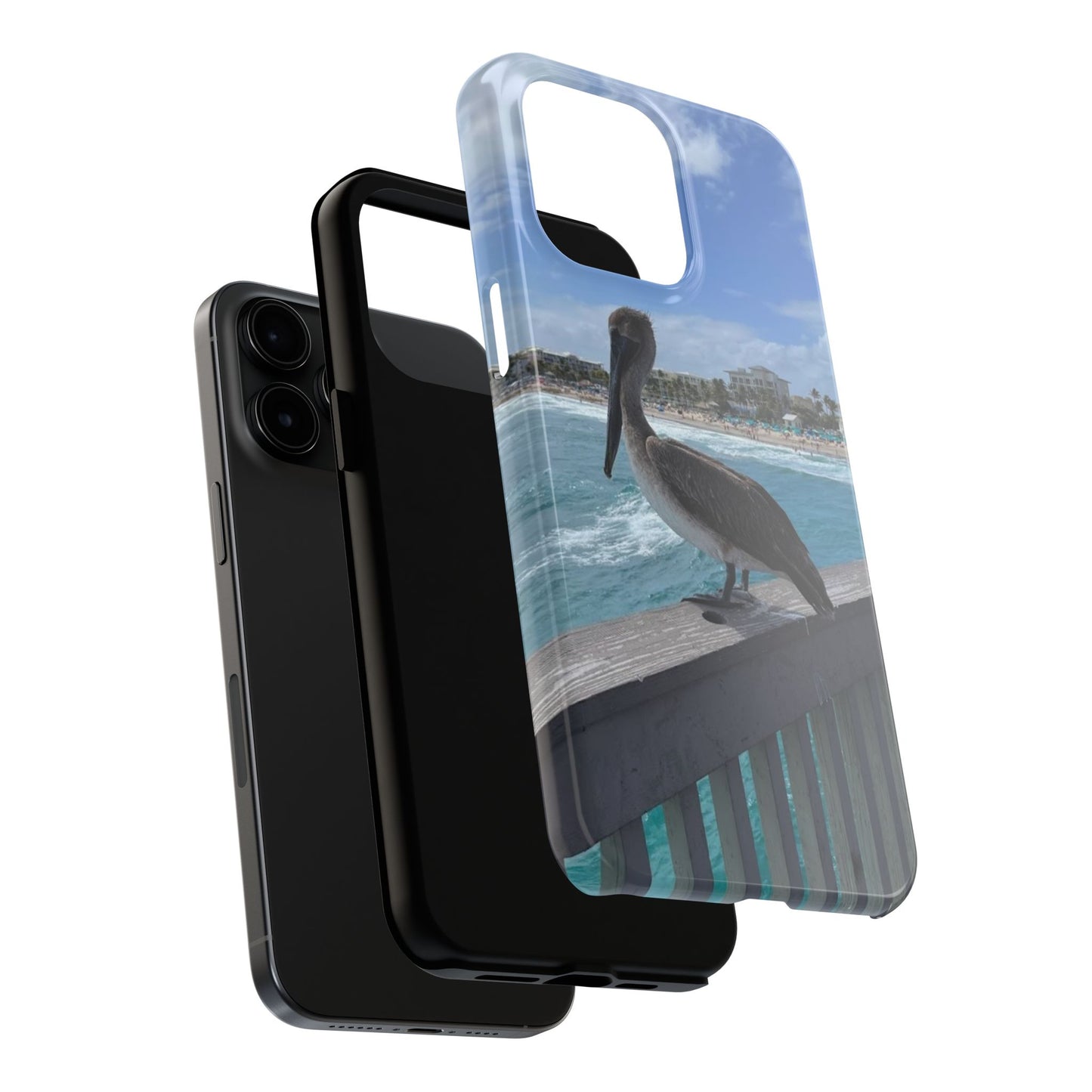 Coastal Pelican Tough Phone Cases - Durable Protection with Ocean Vibe