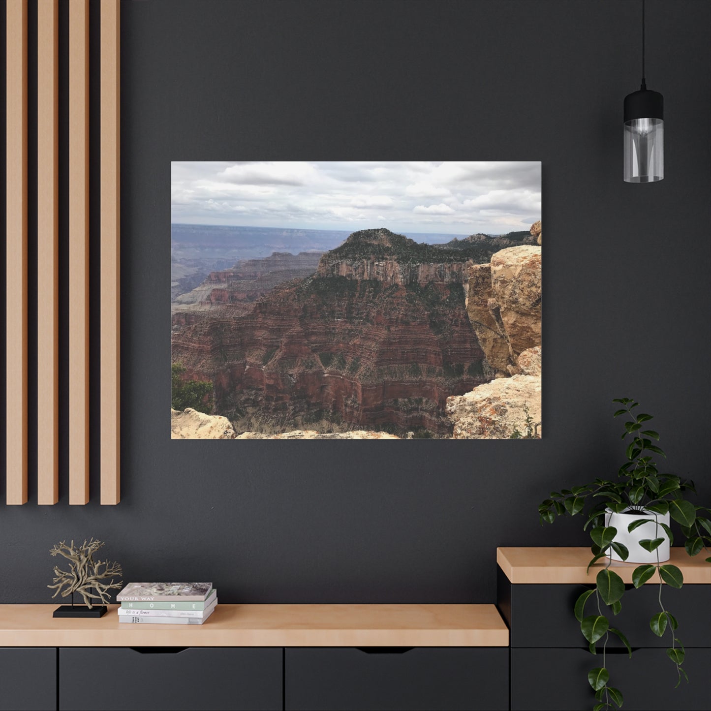 Scenic Grand Canyon Canvas Wall Art – Rustic Home Decor for Nature Lovers