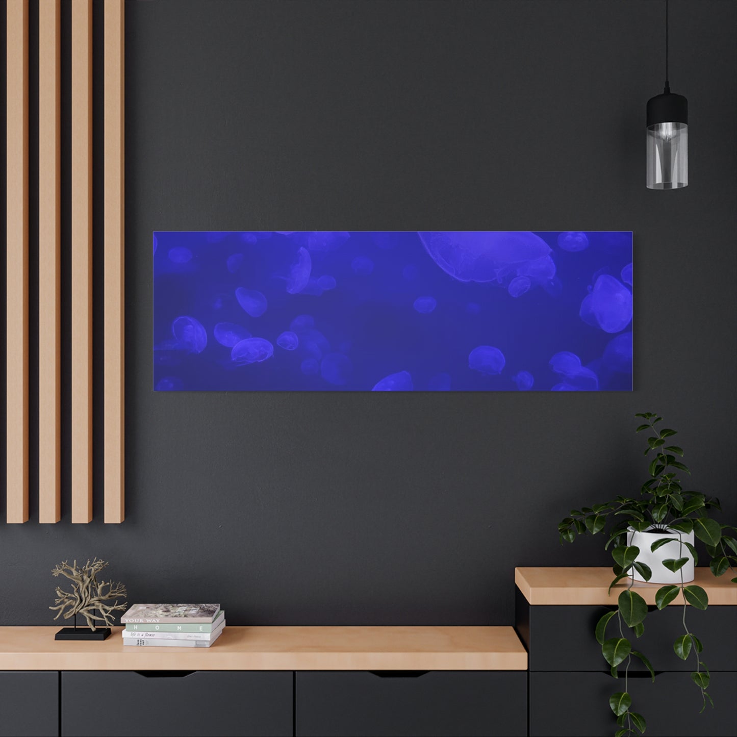 Jellyfish Watercolor Canvas Art - Ocean Theme Wall Decor