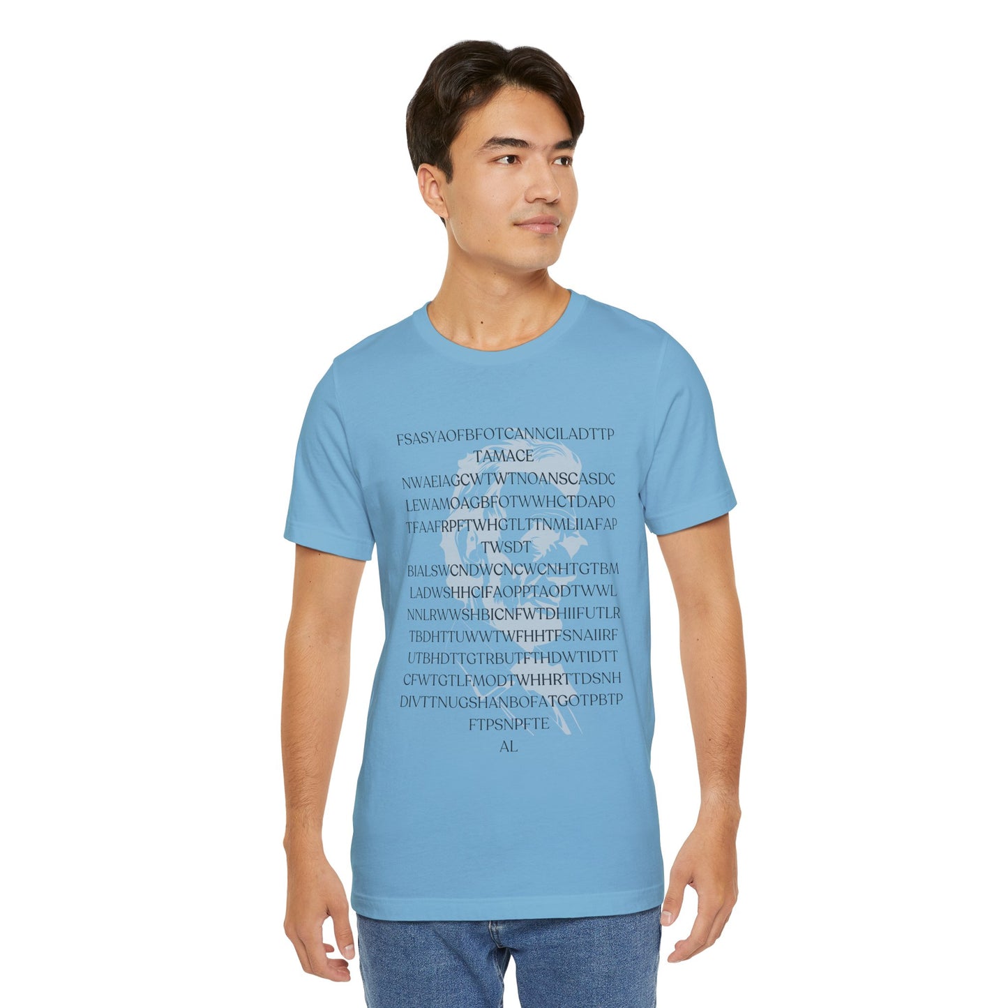 Lincoln's Gettysburg Address Unisex Jersey Short Sleeve Tee with Text Design