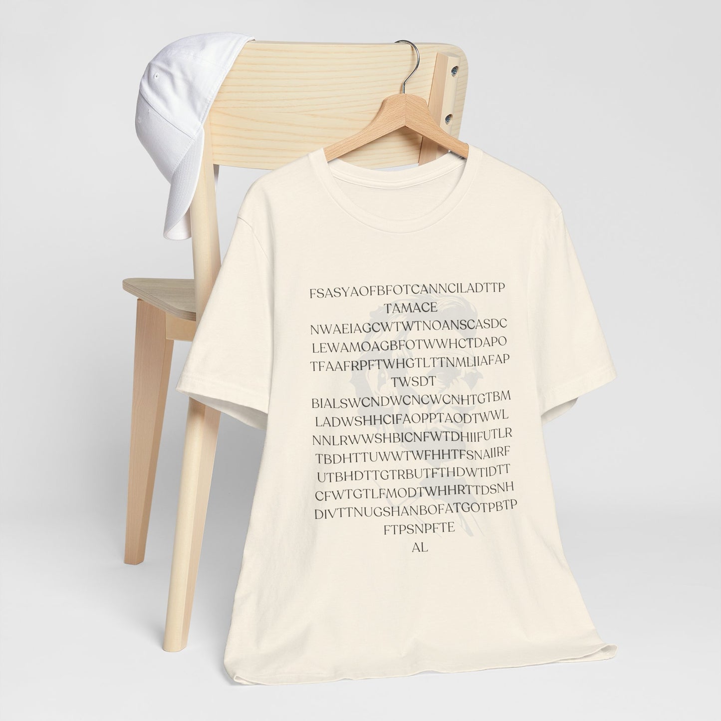 Lincoln's Gettysburg Address Unisex Jersey Short Sleeve Tee with Text Design