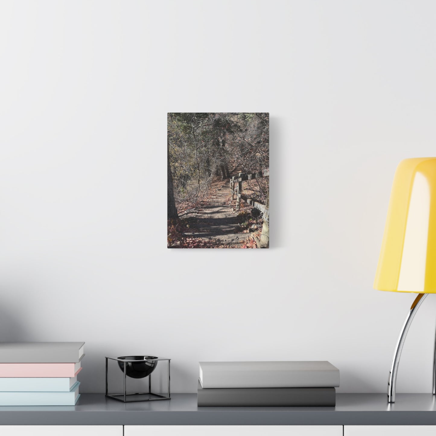 Nature Path Matte Canvas Wall Art - Tranquil Landscape Decor