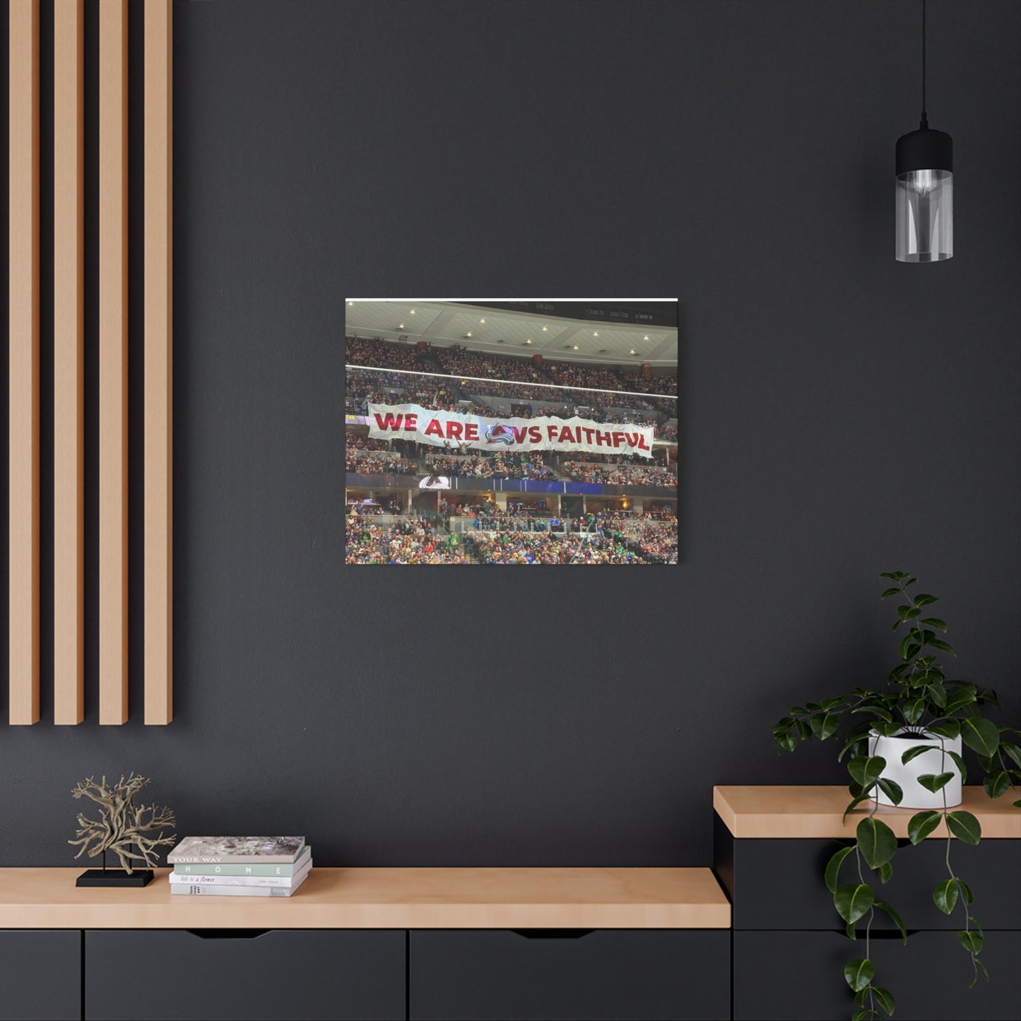 Stretched Canvas Wall Art - "We Are vs Faithful" - Colorado Avalanche - Ball Arena