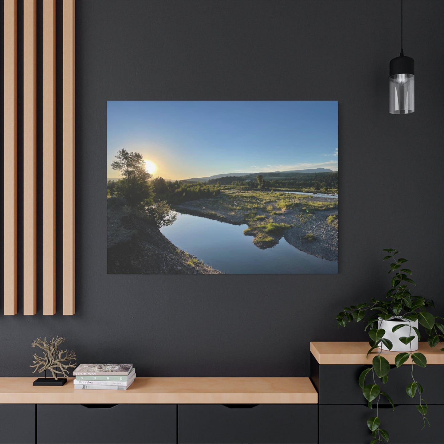 Serene Landscape Matte Canvas Wall Art