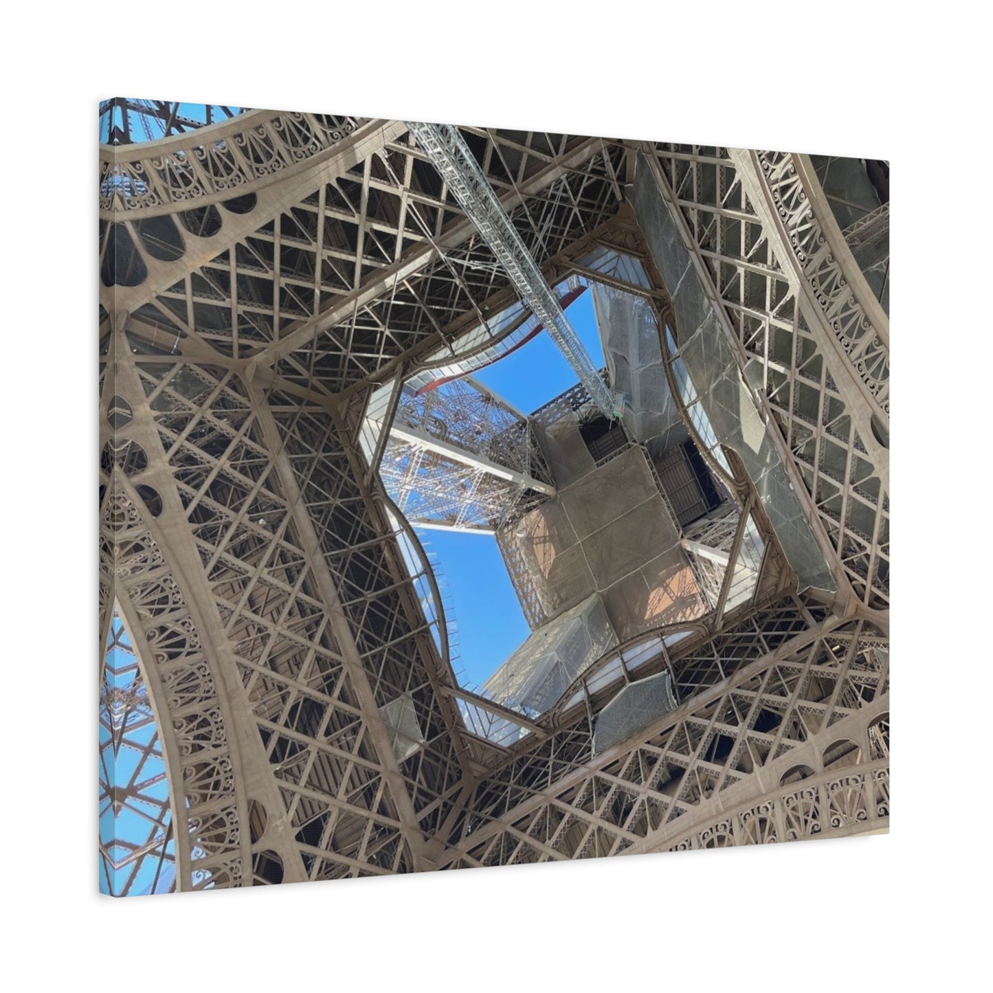 Eiffel Tower Canvas Art Print - Unique Architectural Home Decor