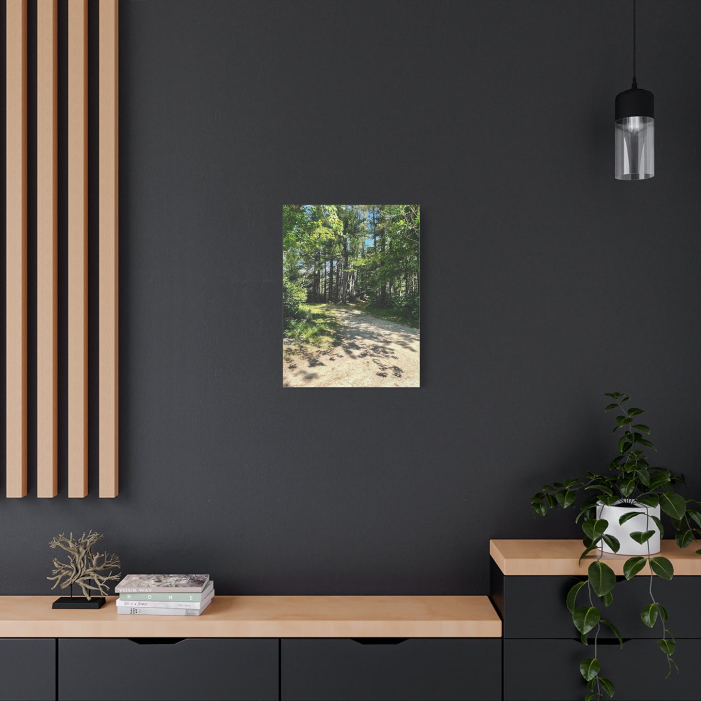 Serene Forest Path Canvas Wall Art - Tranquil Nature Decor for Home