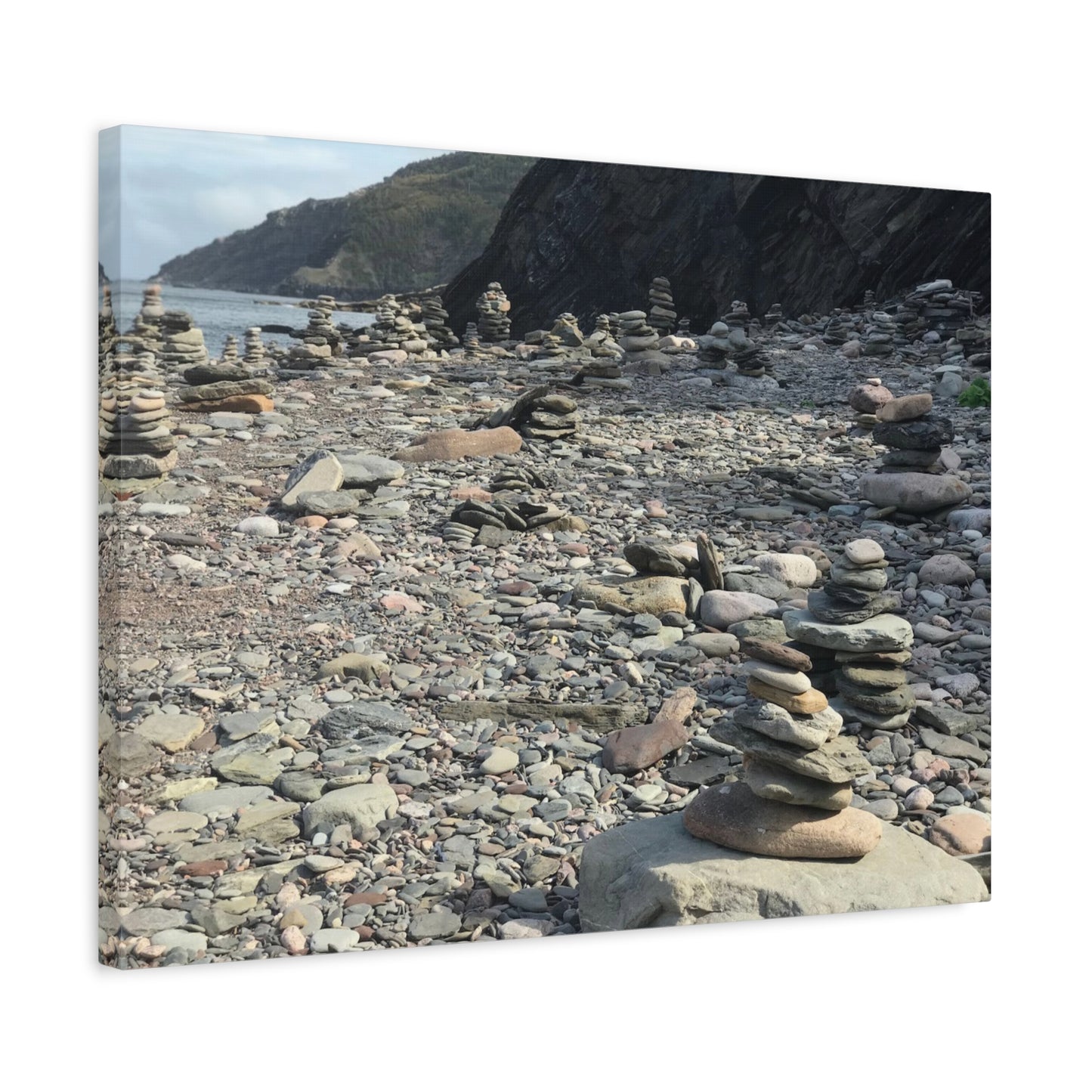 Peaceful Rock Stack Art Canvas - Nature-Inspired Wall Decor