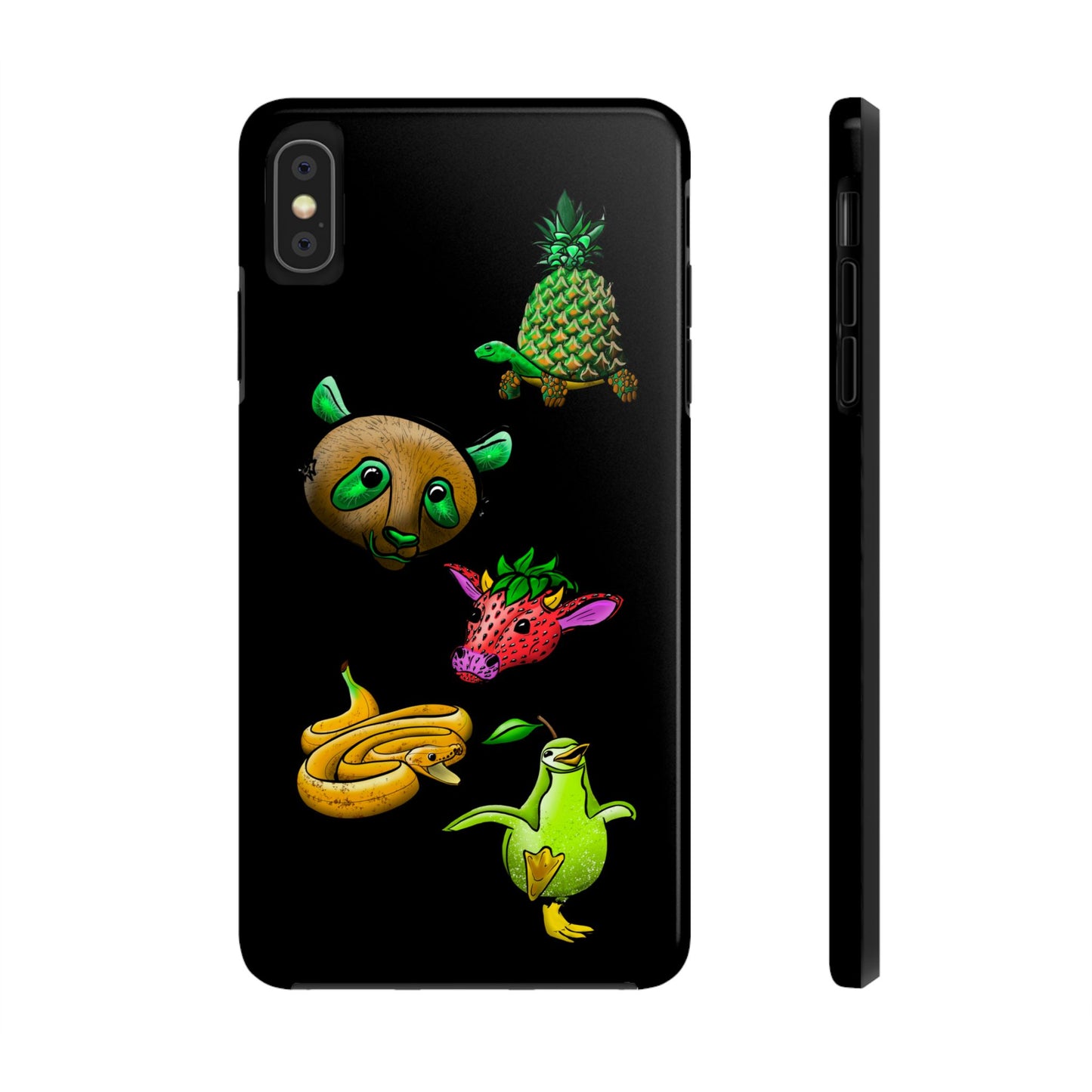Colorful Animal Design Tough Phone Case - Unique Protection for Wildlife Lovers