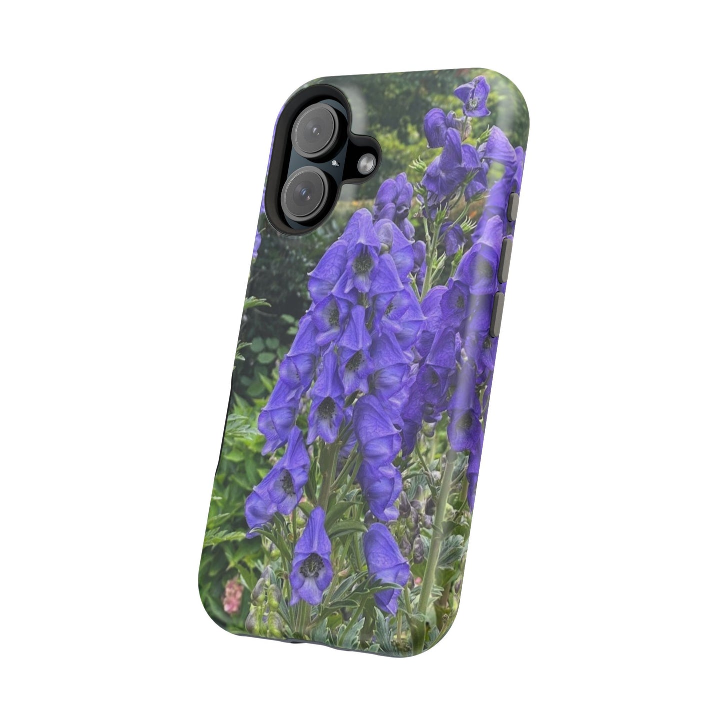 Floral Magnetic Tough Case - Vibrant Purple Flower Design for Resilience and Style