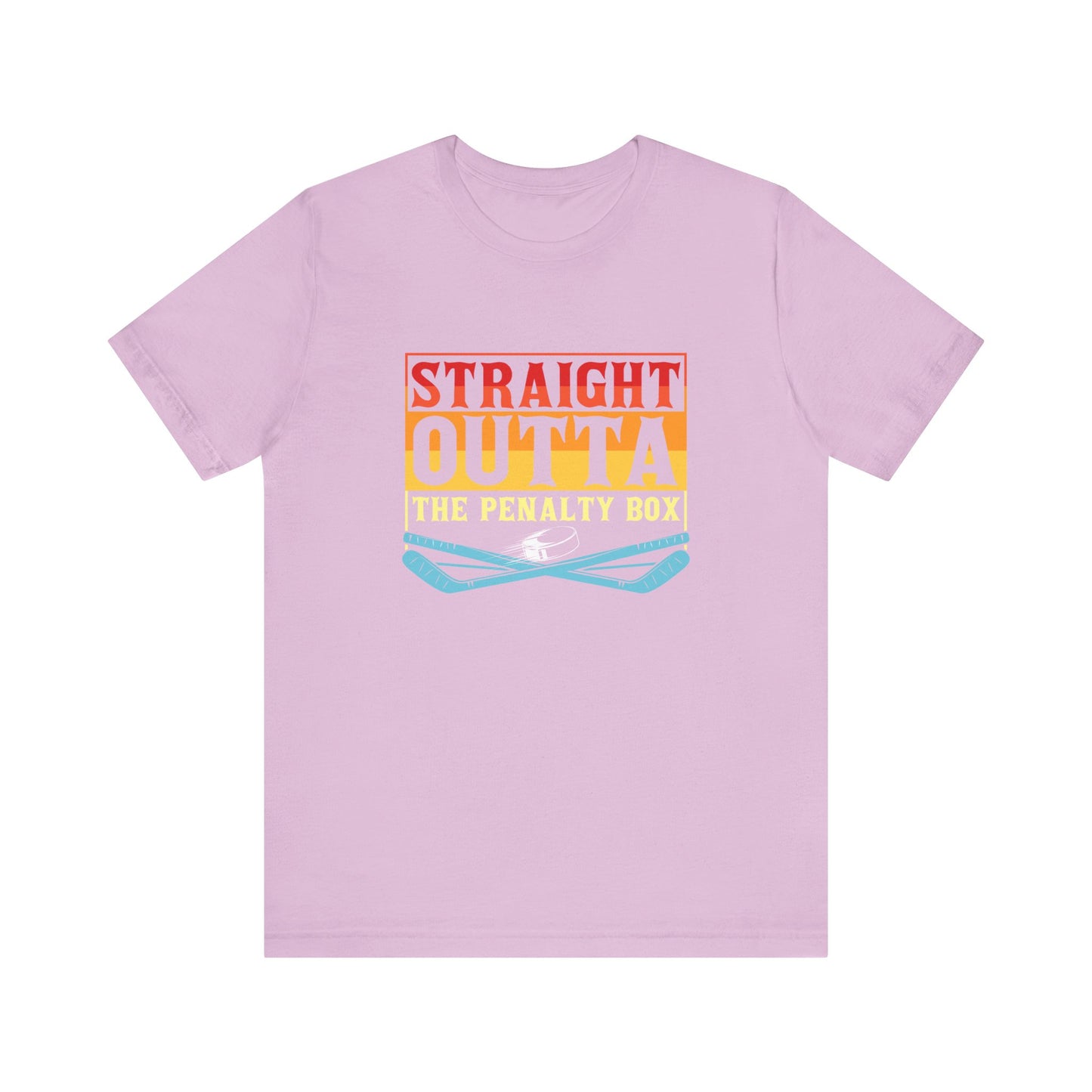 Straight Outta The Penalty Box Unisex T-Shirt - Fun Sports Tee for Game Day Hockey