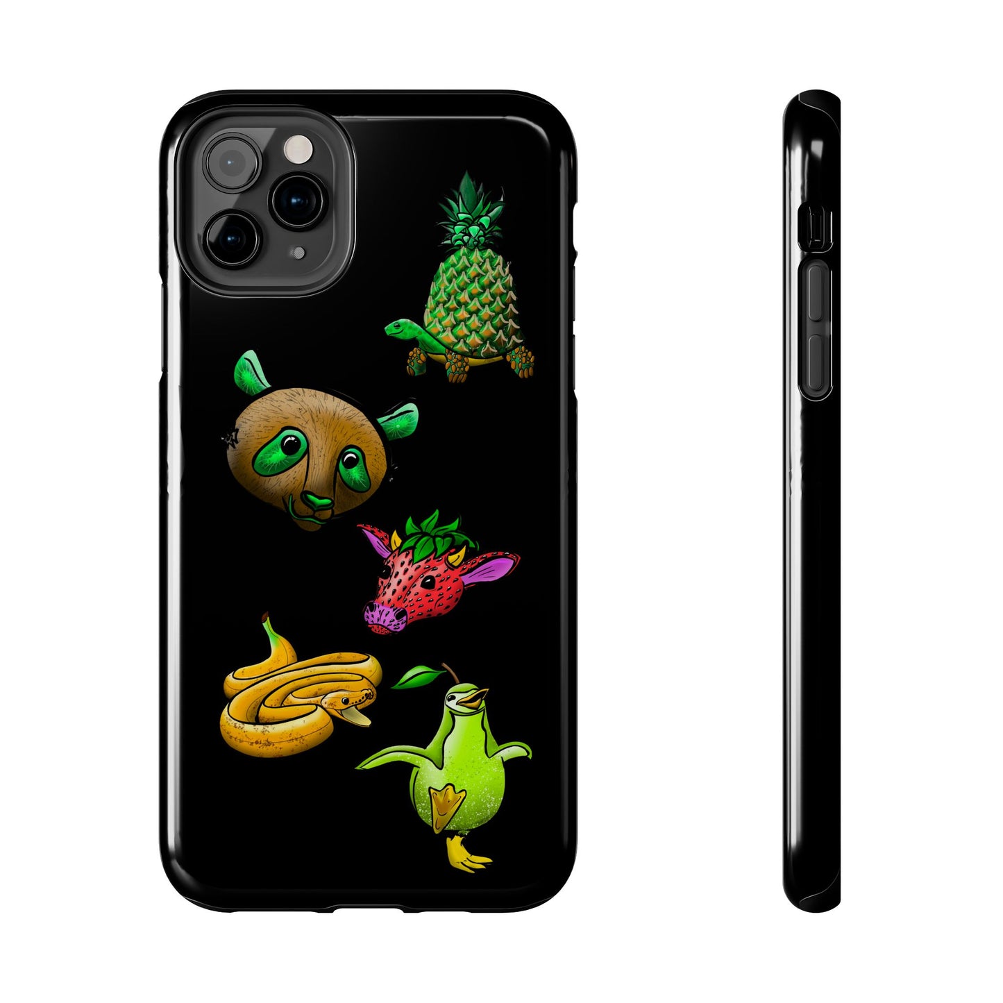 Colorful Animal Design Tough Phone Case - Unique Protection for Wildlife Lovers
