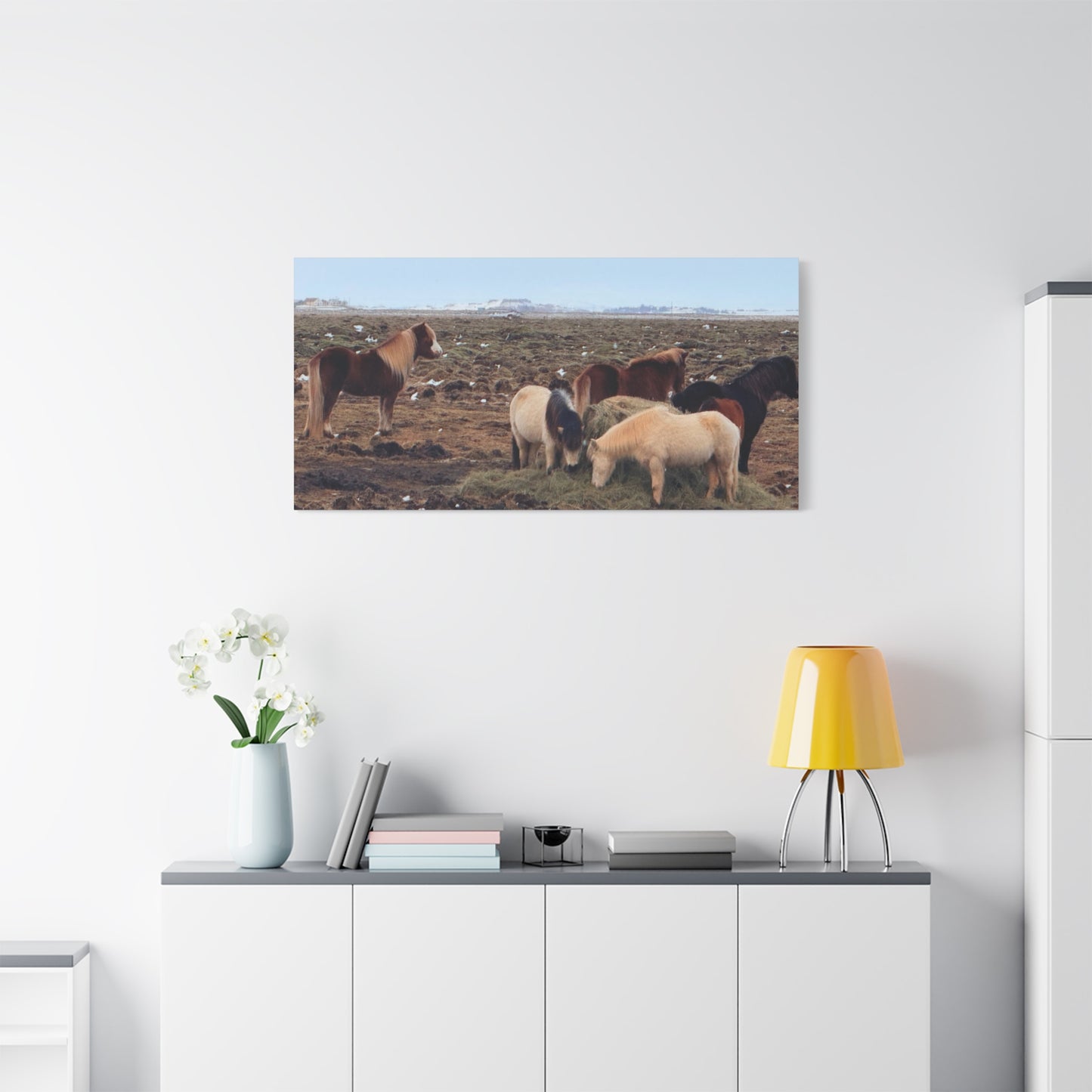 Icelandic Horse Canvas Art - Matte Stretched Print for Animal Lovers